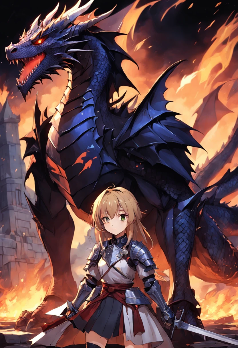 Dragon Knight from the game Muonline, furious after the battle.