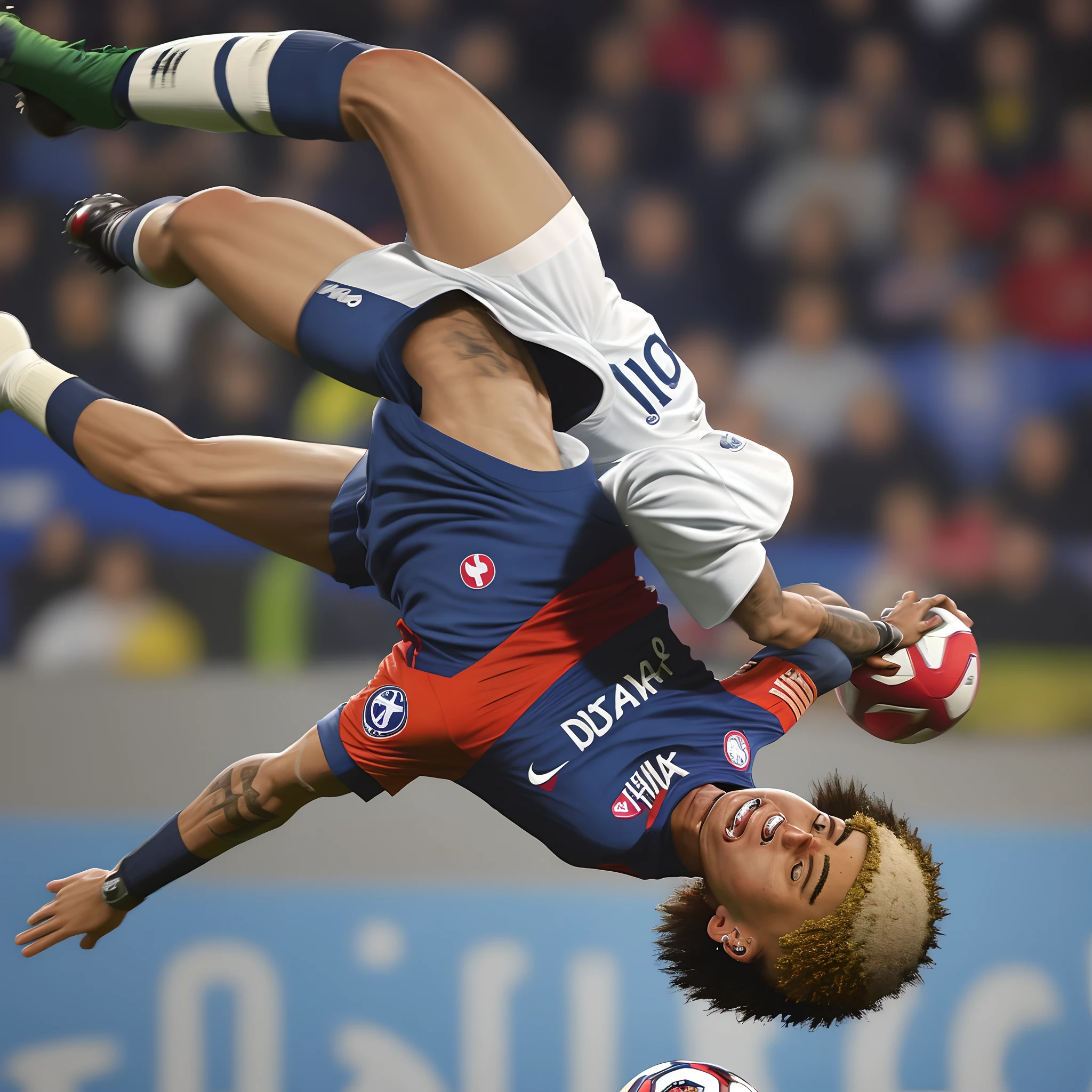 Neymar falling