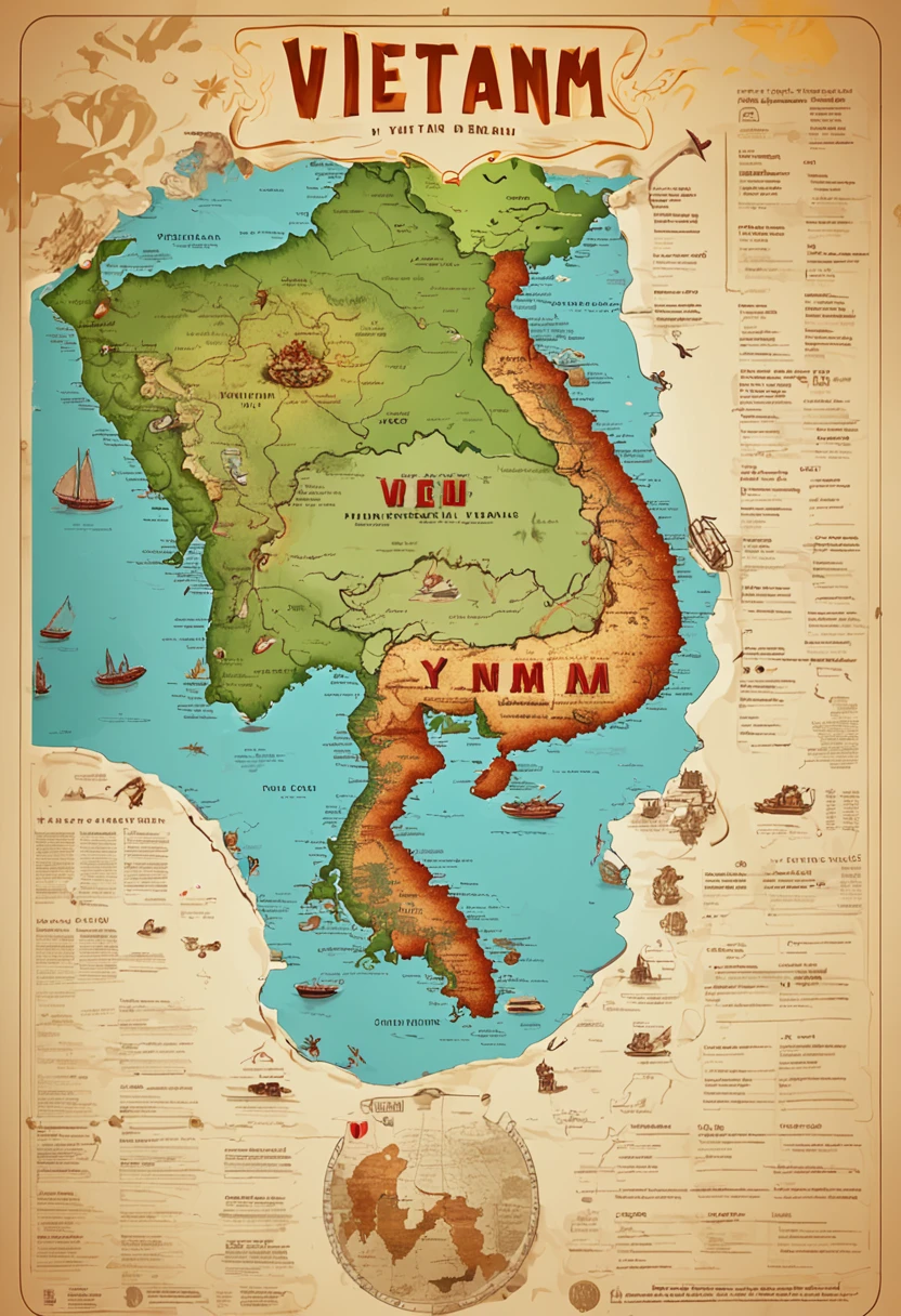 vietnam,map destianation travel
