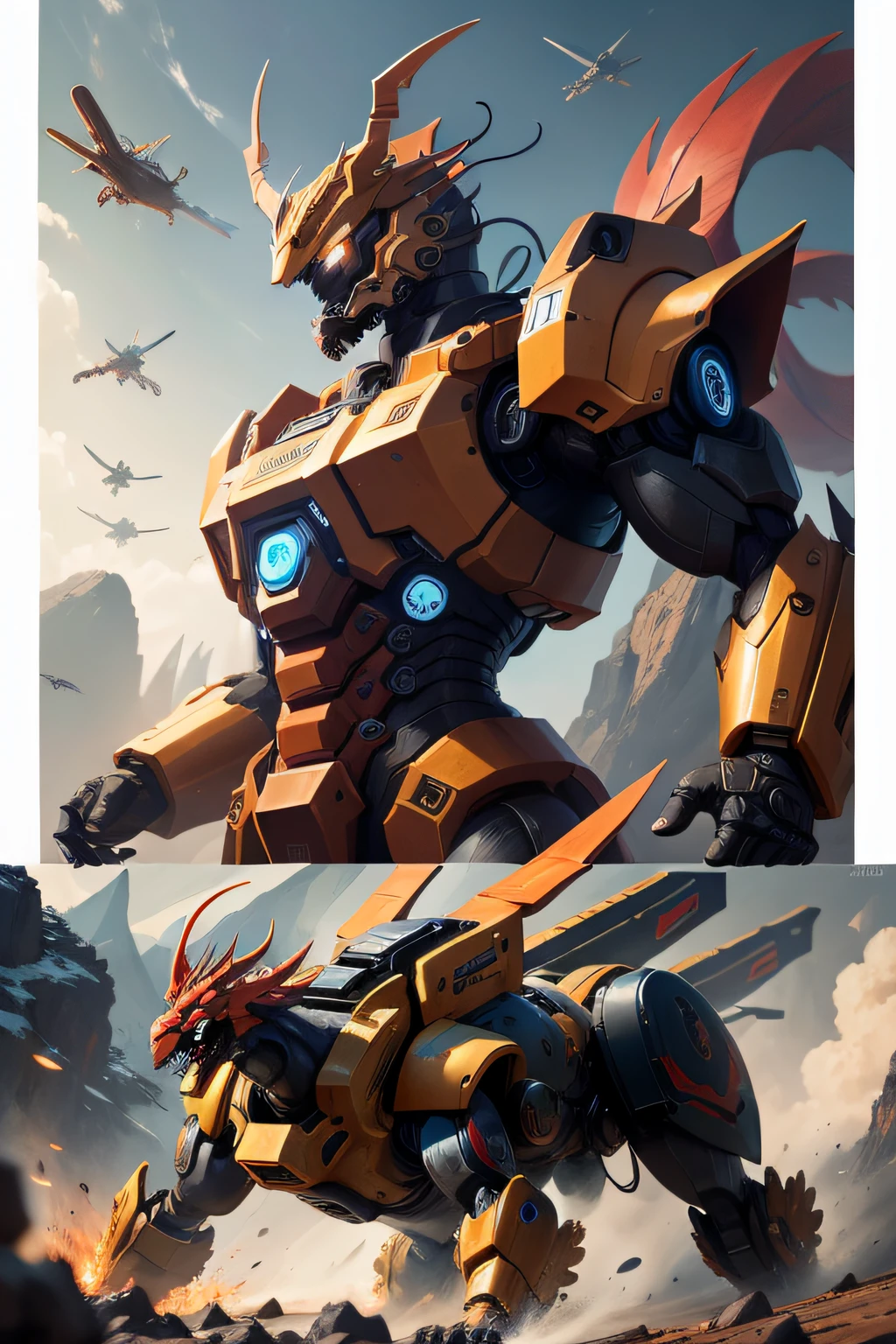 mechs，chinesedragon