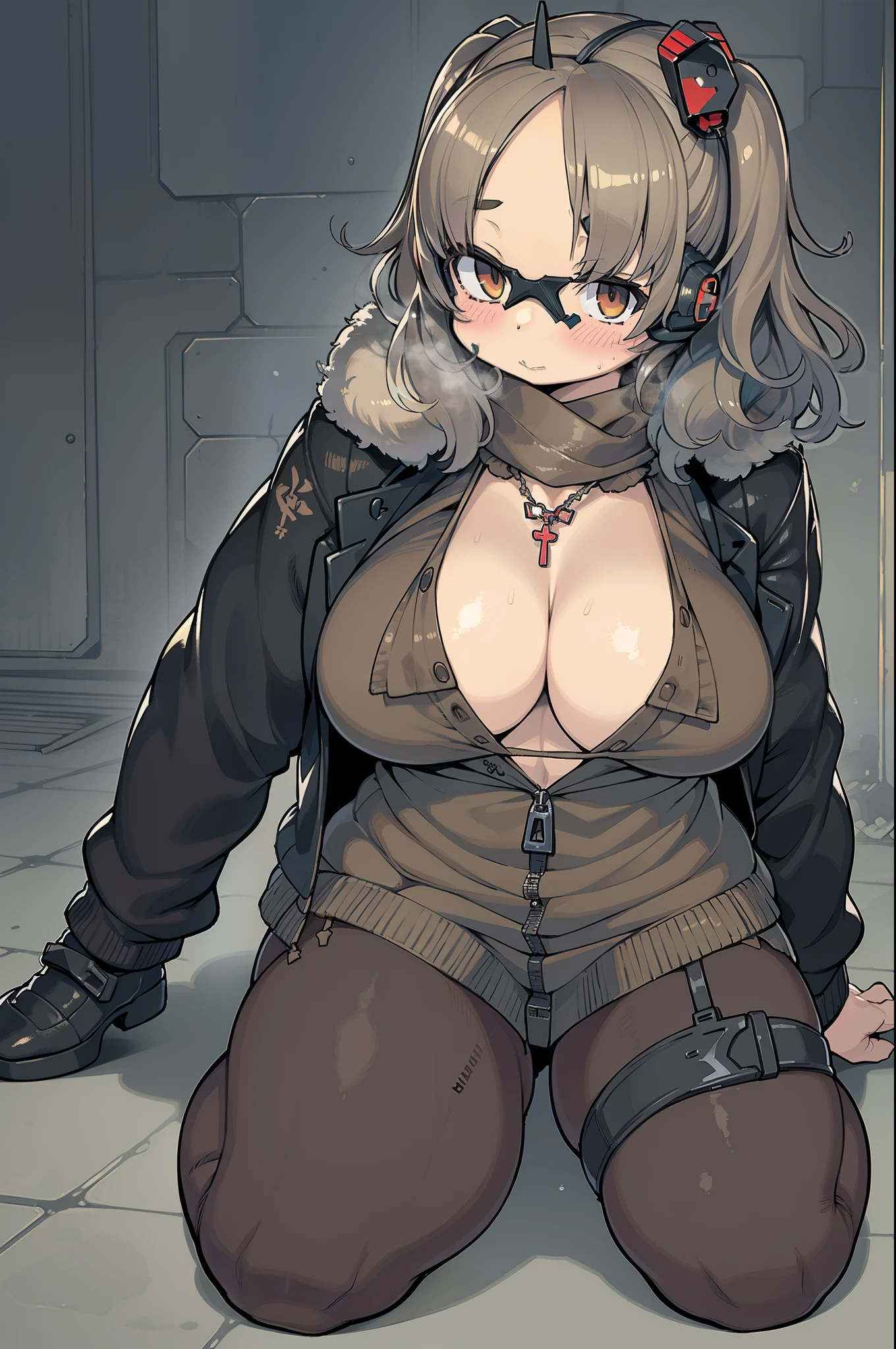 Full body portrait of beautiful slender Salina Gomez, (((Yoji Shinkawa))) high quality cell shaded illustration in post apocalyptic style by Yoji Shinkawa, hair messy