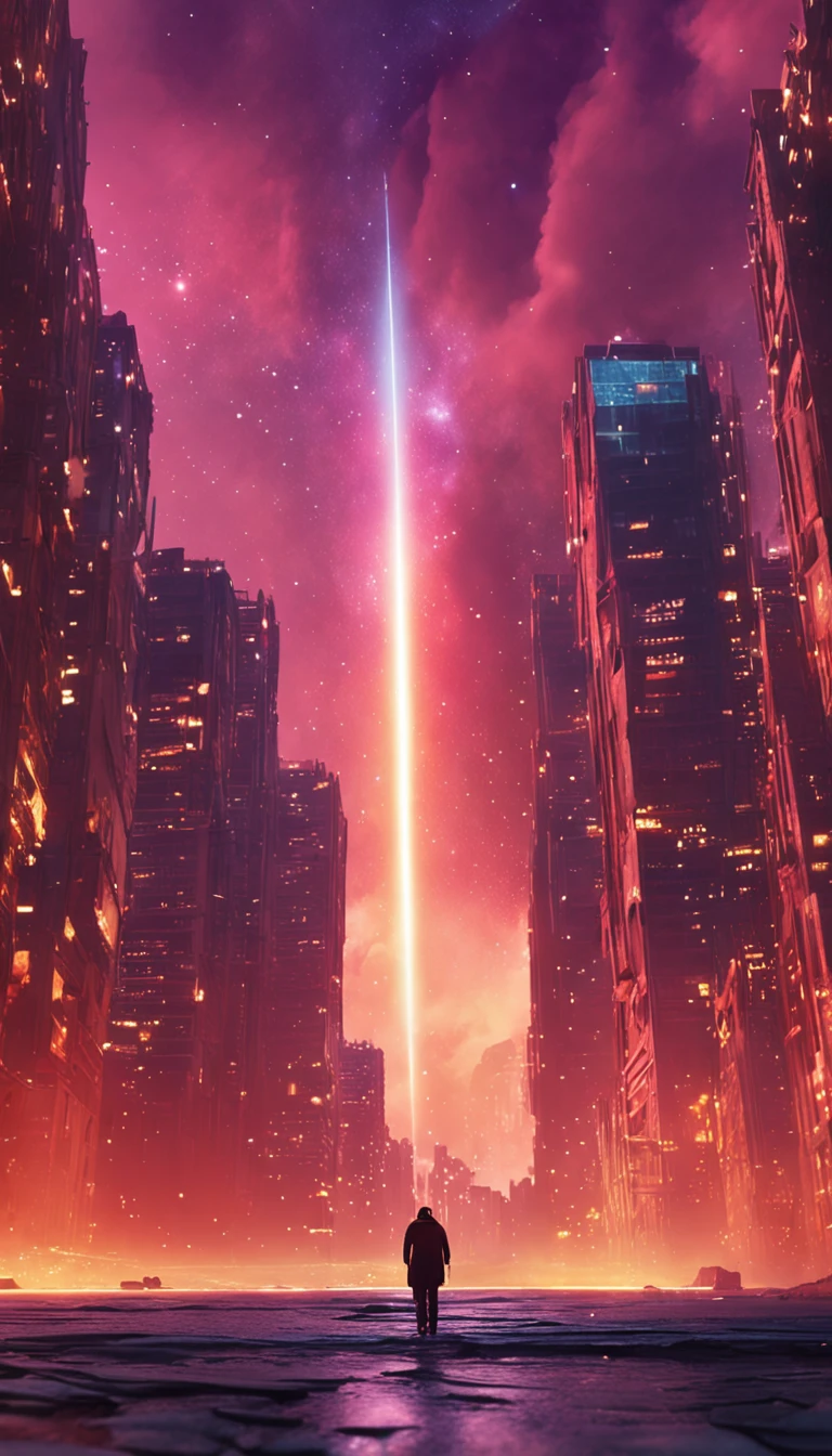 starrysky,gorgeous,extreme light,Dreamy realism