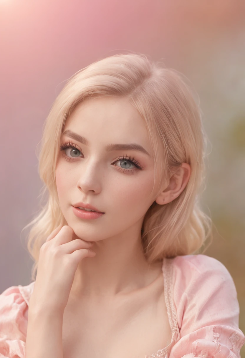 fashion photoshoot, 3boys, Pink Cropped Top Shirt, sexy underwear, jock strap, Retro futurist background、(Professional 3D Rendering:1.3) De (realist:1.3) The most beautiful art photos in the world,Teenage girl face, 4K realistic and perfect skin, Beautiful smile, Detailed eyes. (Sports Dress) (jeans) (Big Tits) (Beautiful legs) (Blonde hair))、one girls