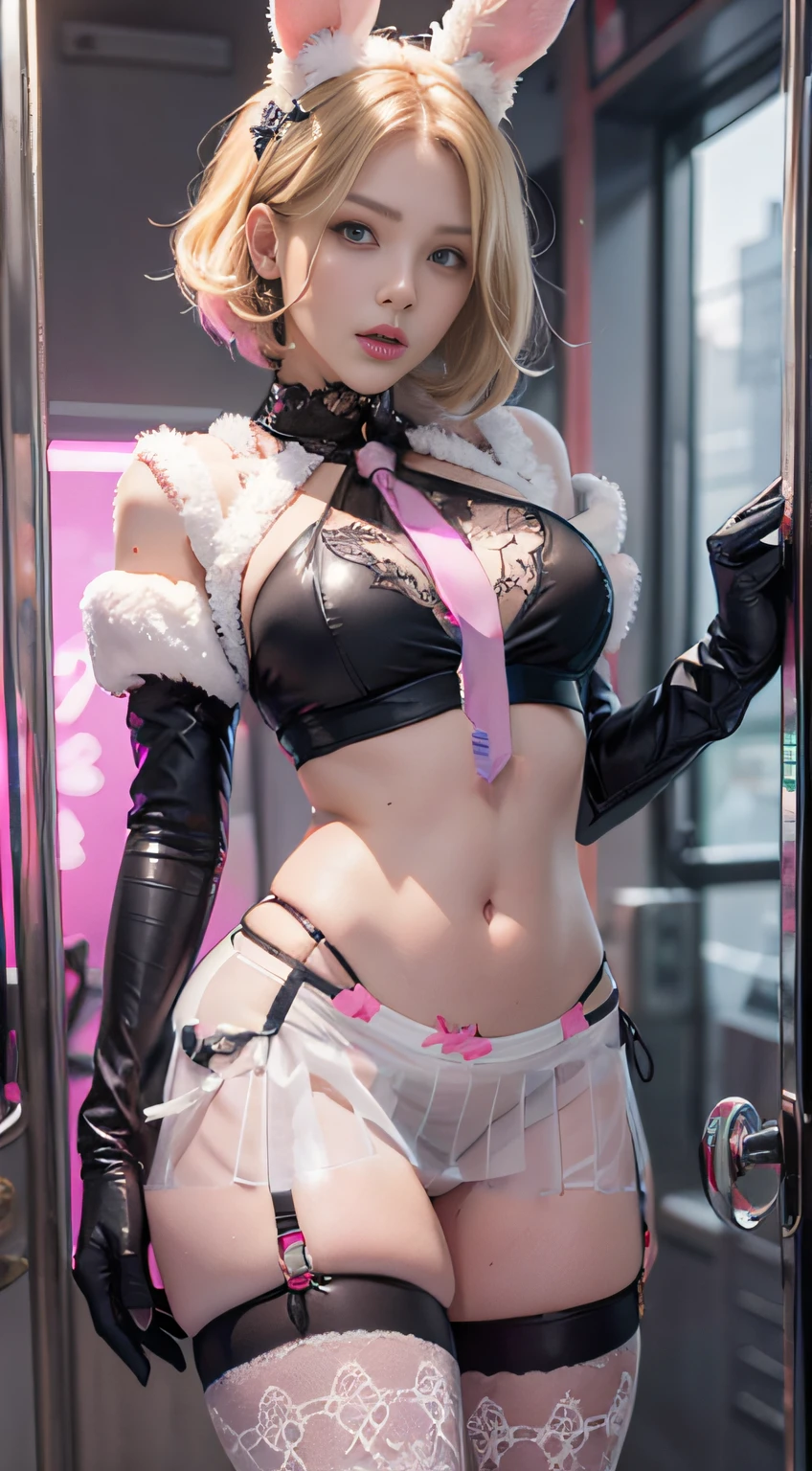 Translucent gauze skirt