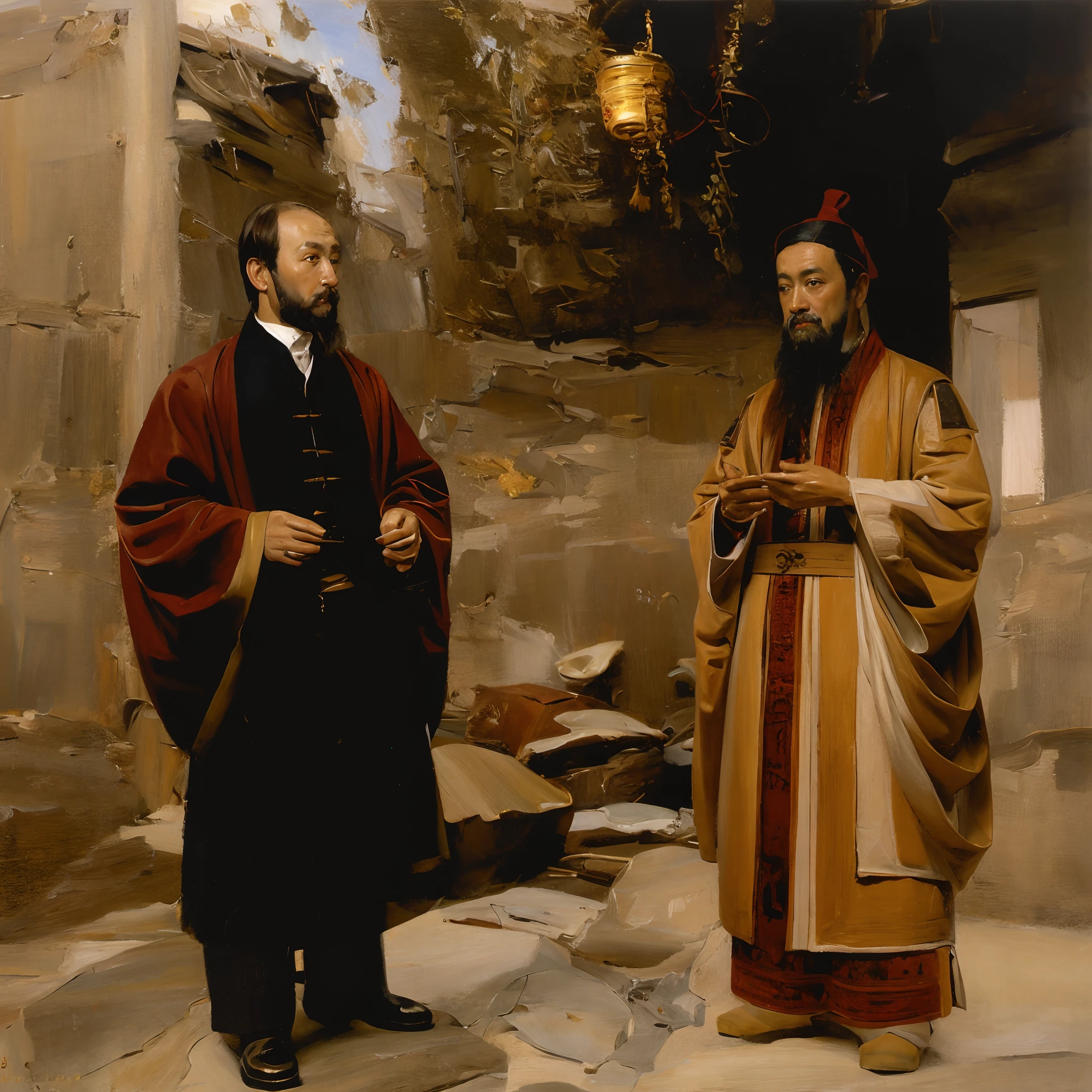 Oil painting in Feixin style