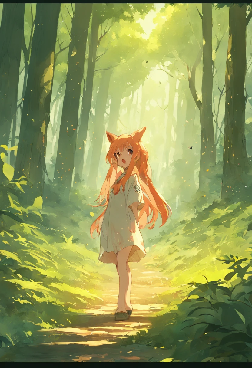 havia uma raposa na foresta, raposa feliz, pintura SNES