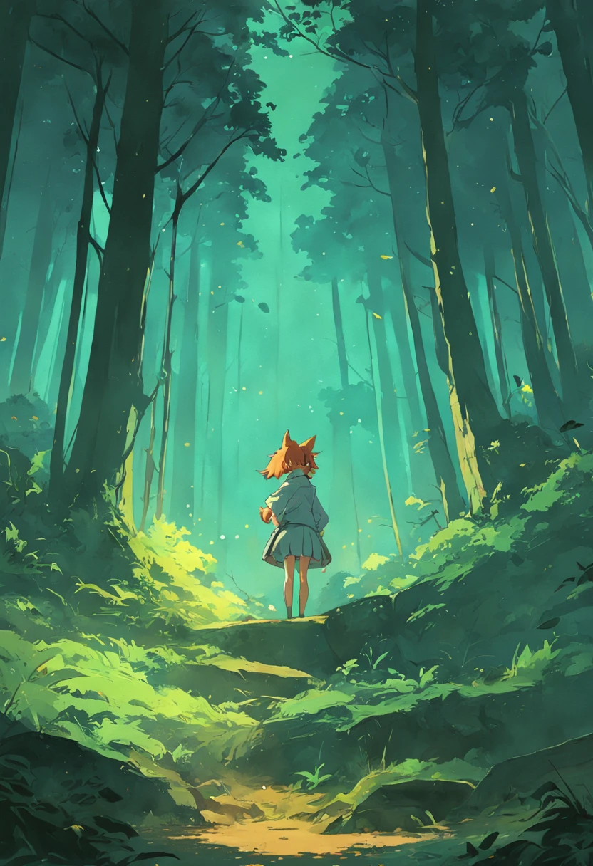 raposa na floresta, pintura SNES