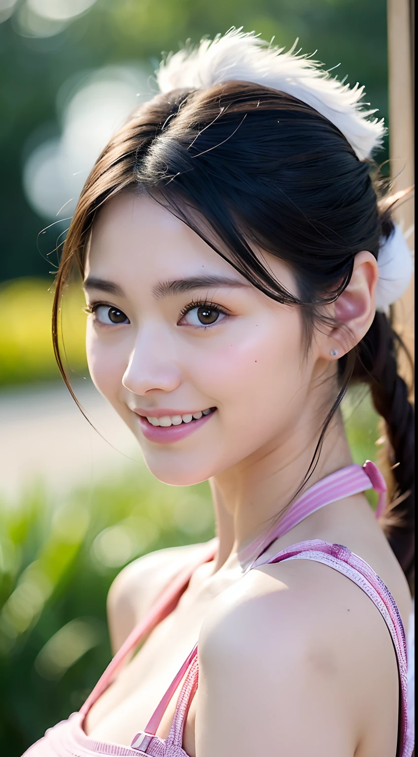 (Photo by Canon EOS R6, 85 mm, 1/1250, f/2.0, ISO 400)、extra detailed body、extra detailed face、best qualtiy:1.2)、femele、looking at viewert、(denim pant)、(Random background:1.4)、full bodyesbian、Precise proportions、(Japan person model)、18 year old girl、Slim model、Curta、The hairstyle is random、Super big smile、long leges、little 、鎖骨、hason、double weave、A Japanese lady、Beautiful and delicate face、White skin of the、real looking skin、(详细的脸)、Well-shaped round face、pores、超A high resolution、 8K、Parameters Best quality、tmasterpiece、(henealism:2.0)、detaileds、skin detailed、The hairstyle is random、beautidful eyes、An Asian girl、MuCoi、Beautiful fece、Studio lighting、(((teaxs)))、Natural abs、bare shoulders、oval-face、二重まぶた、Central eye、独奏、((Light pink areola))、te and sexy(鎖骨:1.3)、(sy skins:0.masterpiece:1.4)、(top-quality:1.4)、Natural(Perfect breasts,good shape:1.25 lip、(sfv)、(One on one breast)、((ultra gigantic tits)all areolas))、((an ultra-l Face))、((pubi))、Use your upper armpits to straighten your chest