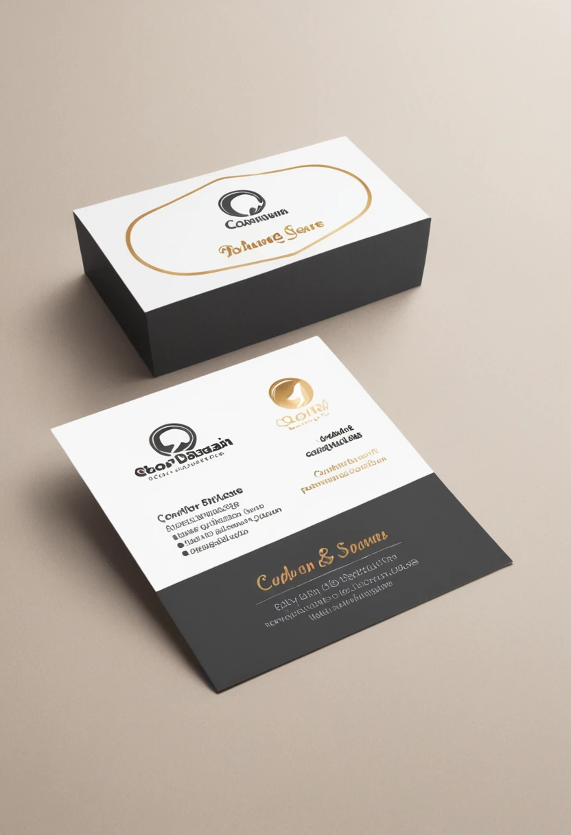 Design a modern and professional logo for a flooring company called 'Business Card' the logo should feature the company name in a clean and elegant font, with a visually appealing layout that is easy to read and memorable. o esquema de cores deve ser brilhante e atraente, with a combination of neutral and bold colors that complement the theme of the floor. The logo should be versatile and scalable, adequado para uso em uma variedade de materiais de marketing, including business cards, Websites, perfis nas redes sociais, and physical signaling. o projeto final deve ser entregue em formato vetorial, Com um fundo transparente, com cores douradas, detalhes ouro