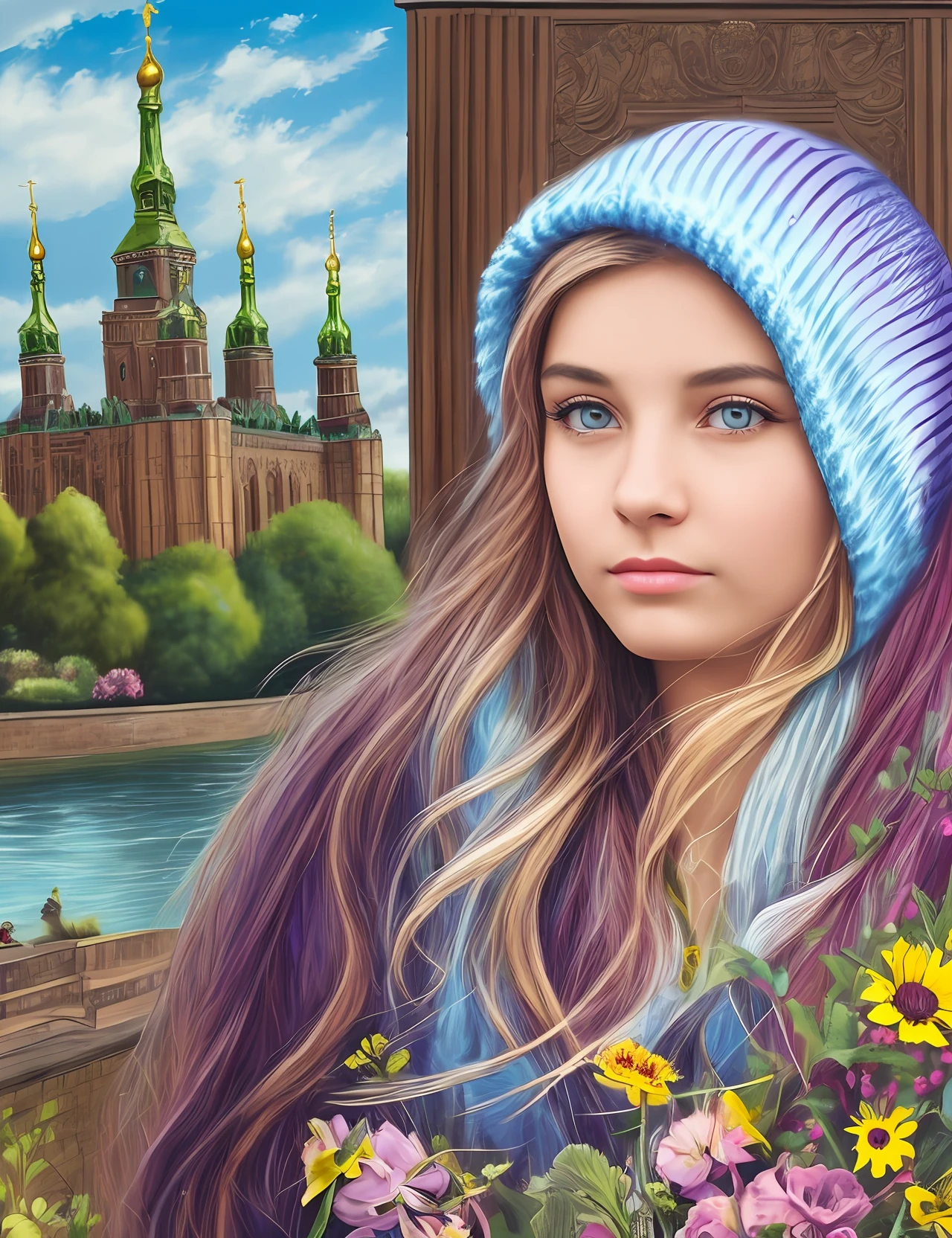 realistic image of a young woman ukrain into england --auto --s2
