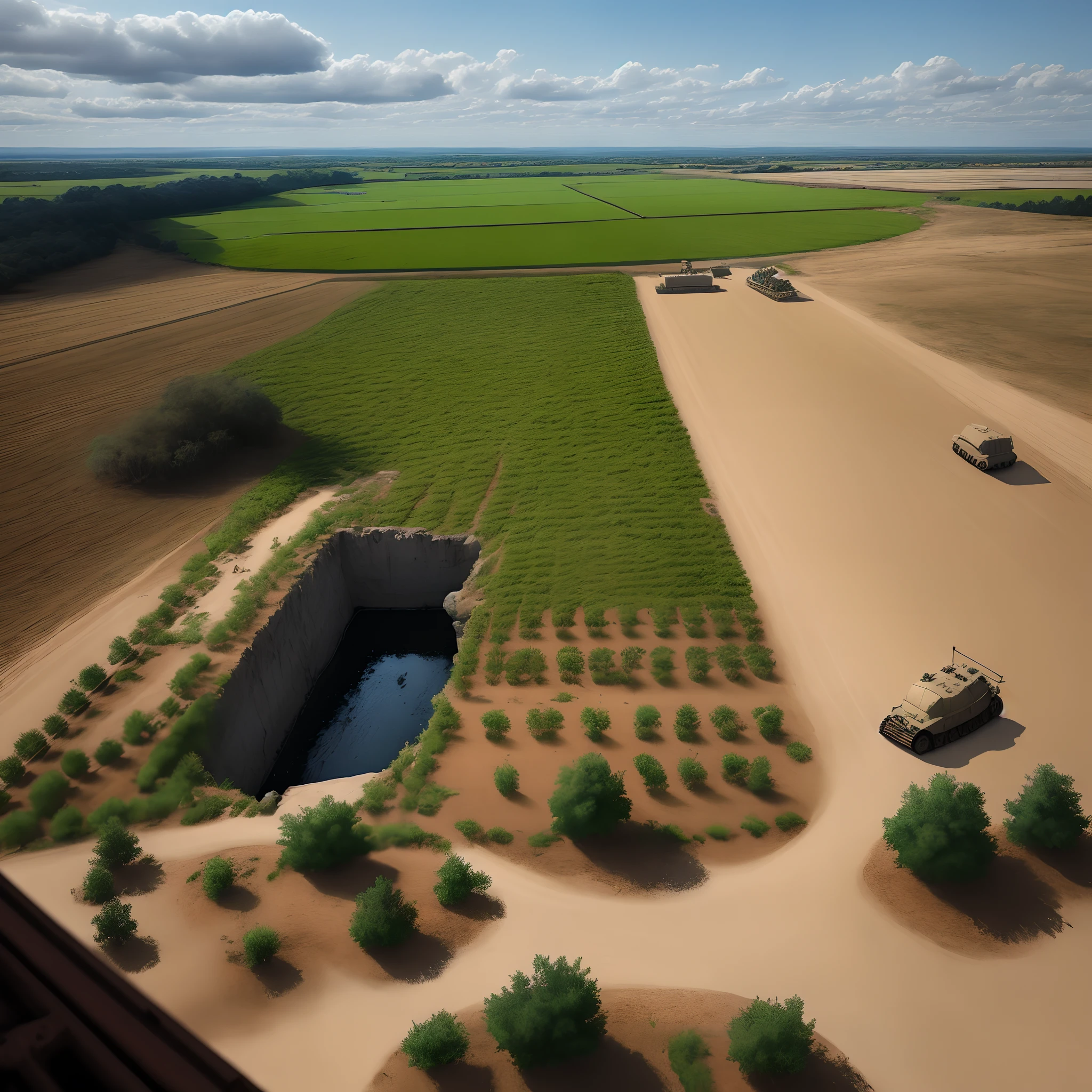 It was originally a peaceful farming land,It can be baptized by war,The people are plunged into an abyss of misery,The former hectic harvest no longer exists,Now Chief Gro is entrenched here,The contingent members to liberate the place,Fierce battles were fought with Commander Gro's troops in the area(supplement:modern day,Real guns and live ammunition,Special operations)
