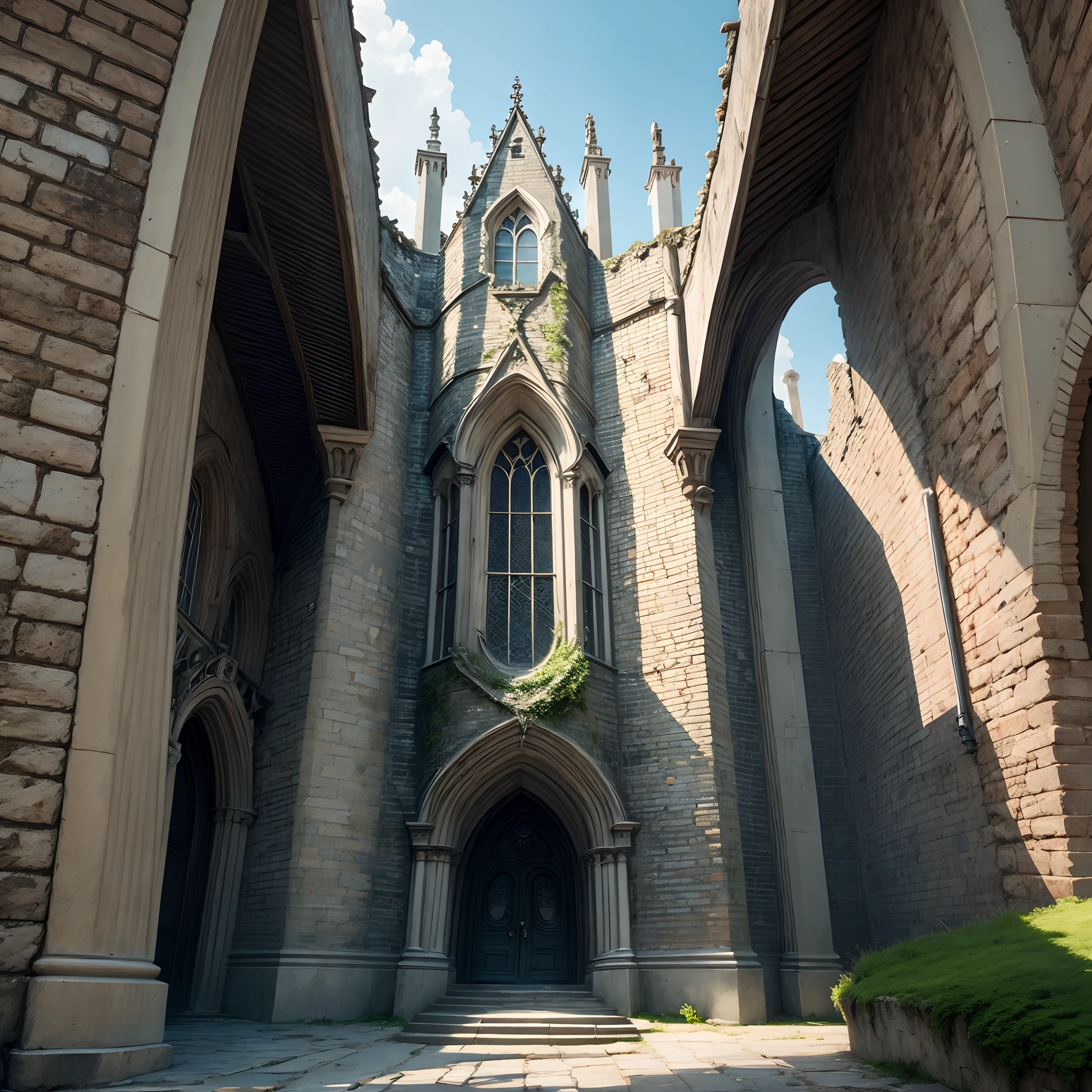 on a cliff,gothicarchitecture,black in color,borgar