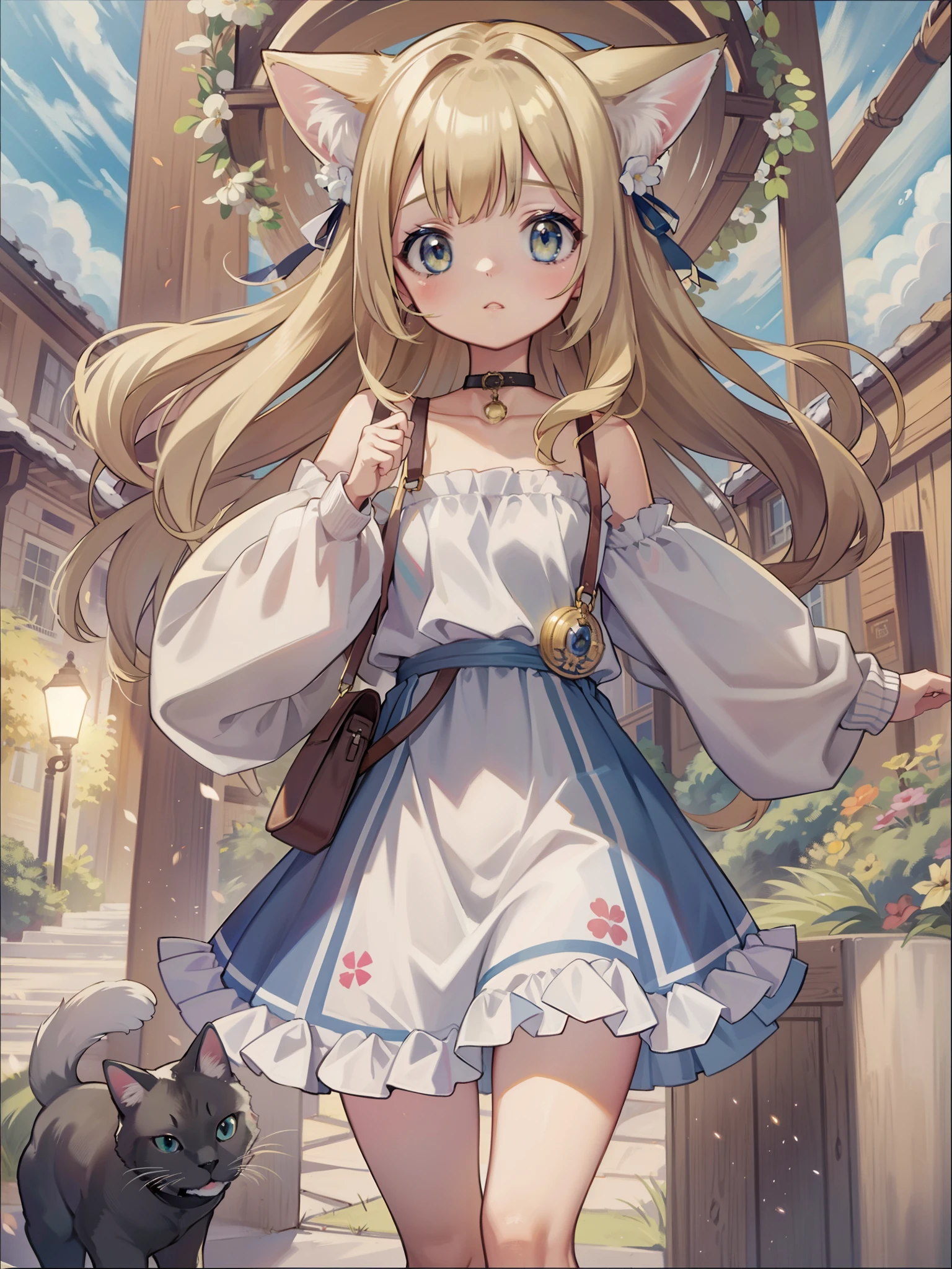 ((Masterpiece 1.5))、Take a cute cat((Cute cat))