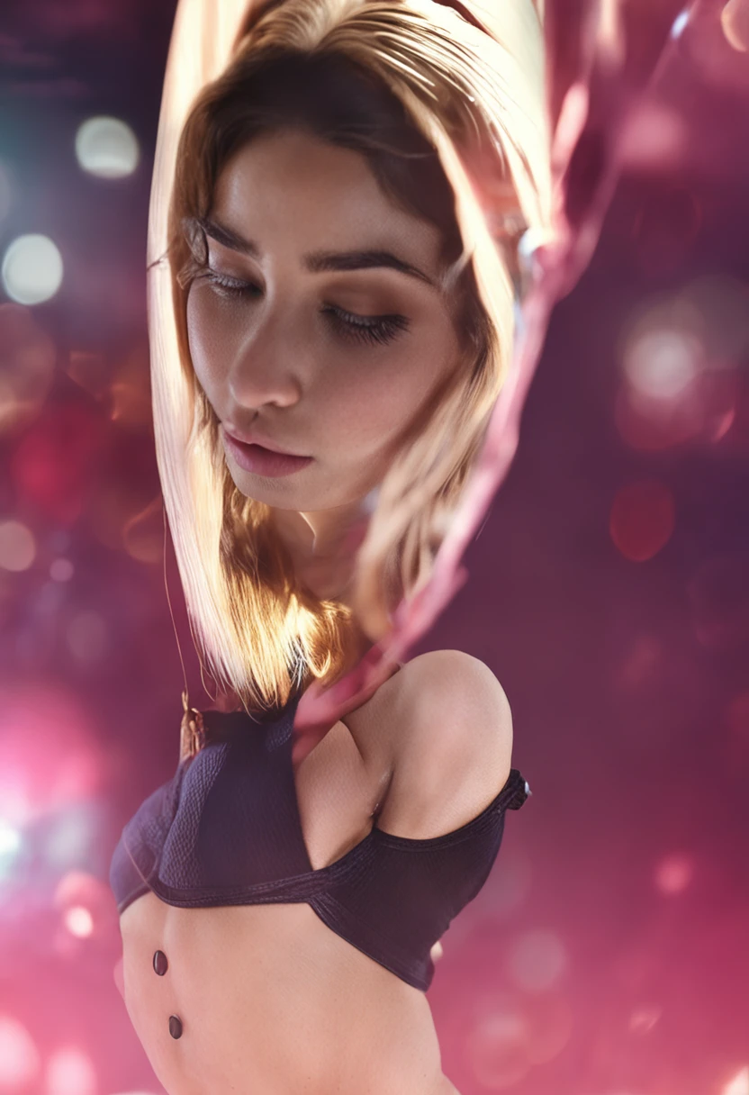 eva elfie oral with white lingerie