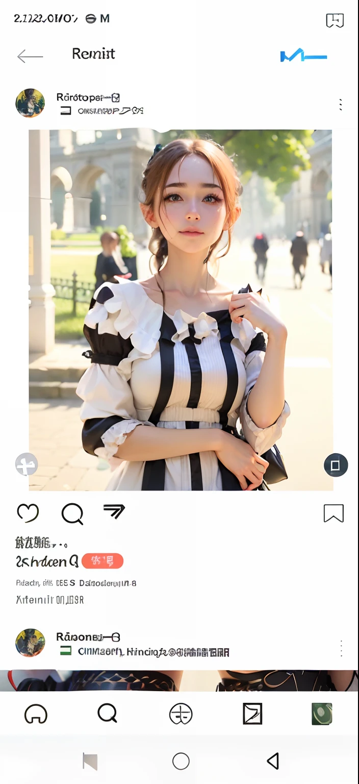 Raw photography, top-quality, masterpiece, extremely delicate and beautiful, ighly detailed, nffsw, Unity, 8K Picture Wallpaper, amazingly detail, detaile, masterpiece, top-quality, Official art, Highly detailed ticker Unity 8k wallpaper, ultra-detailliert, hight resolution, ighly detailed, Clair, Focus, (top-quality), (realisitic, Photorealsitic:1.5), 8K, Soft lighting, hightquality, lighting like a movie, 1girl in、Uma Musume(Silence Suzuka)、One person on the screen、long hair of red-brown color、long reddish-brown hair to the waist,,,,,、Bangs trimmed with eyebrows、Very long horse ears are pointed,、thin brown eyebrows、long eyelashes、Light green eyes、Smiling smile、red tide、White and green sailor suit、Black ribbon on chest、Black gloves on both hands、Hands are covered with gloves、Very small breast、moderate breast、Black stockings、perspiring、full of sweat、Woman taking a walk、Bring your right arm forward、Run your left arm behind your back、Walking alone、takeout、Sunnyday、The sun is dazzling、France、triumphal arch、Arc de Triomphe in the background、