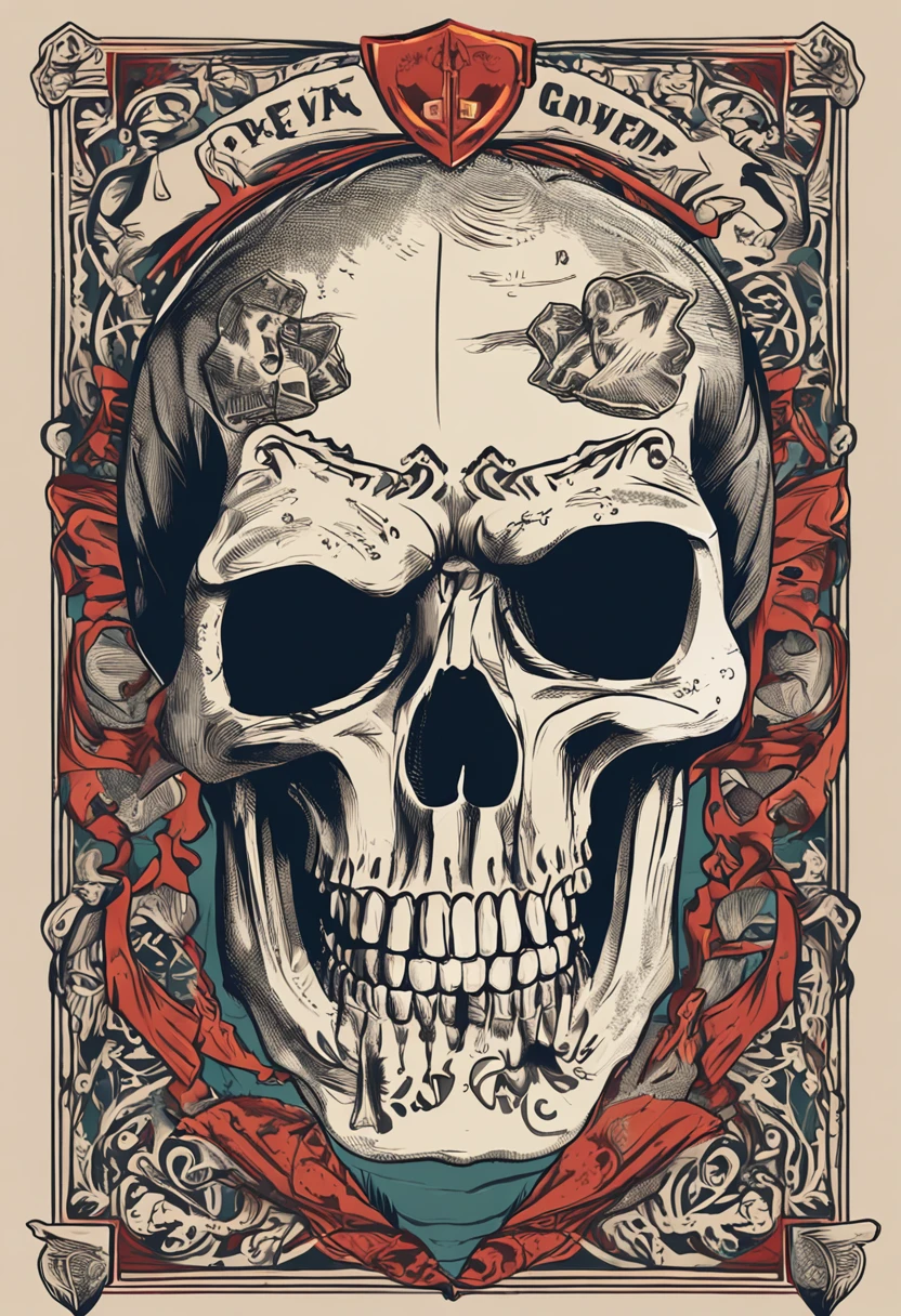 crie um baralho de 48 cartas de caveira
