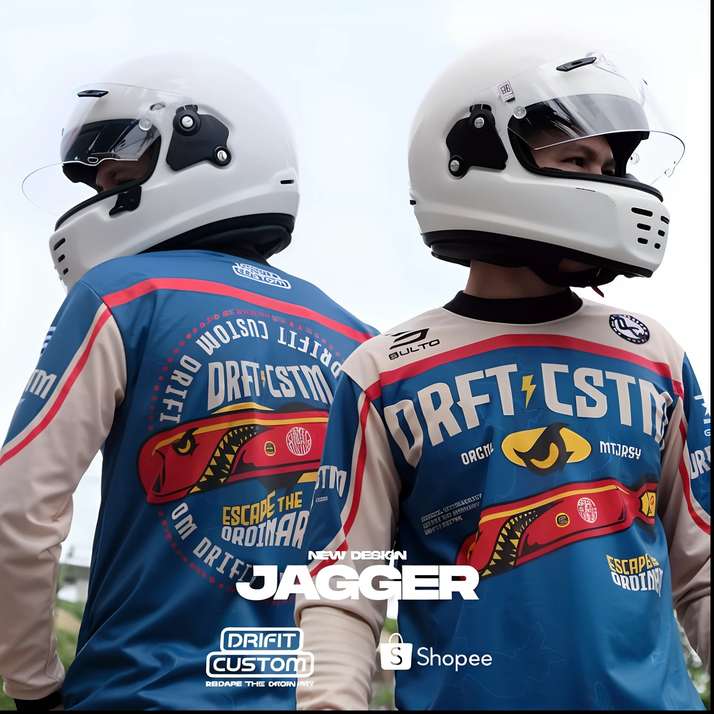 two men wearing helmets and jackets standing next to each other, inspired by Joris van der Haagen, at racer track, daytoner, inspired by Jacques Daret, by Joris van der Haagen, inspired by Cafer Bater, biker, desrt, rongier, speed racer, style of jordan grimmer, inspired by Josef Jackerson, racing