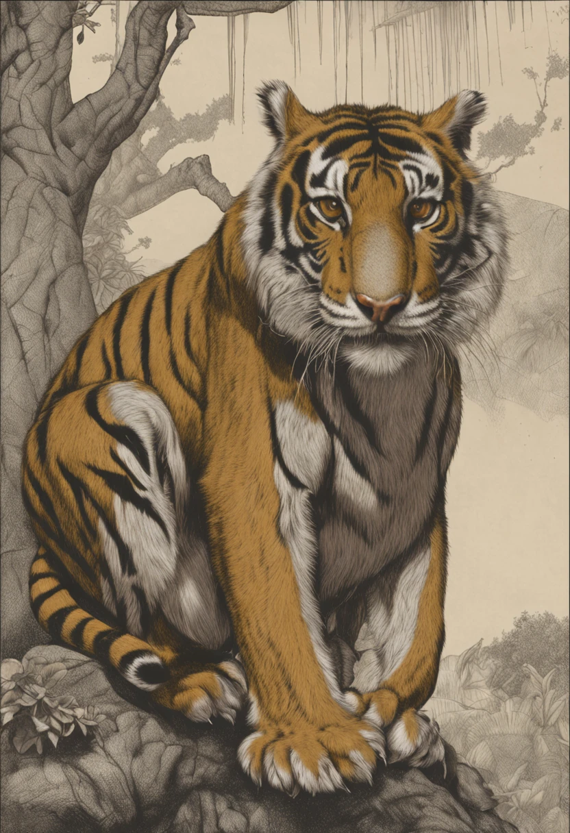 Tiger-headed monkey;realista