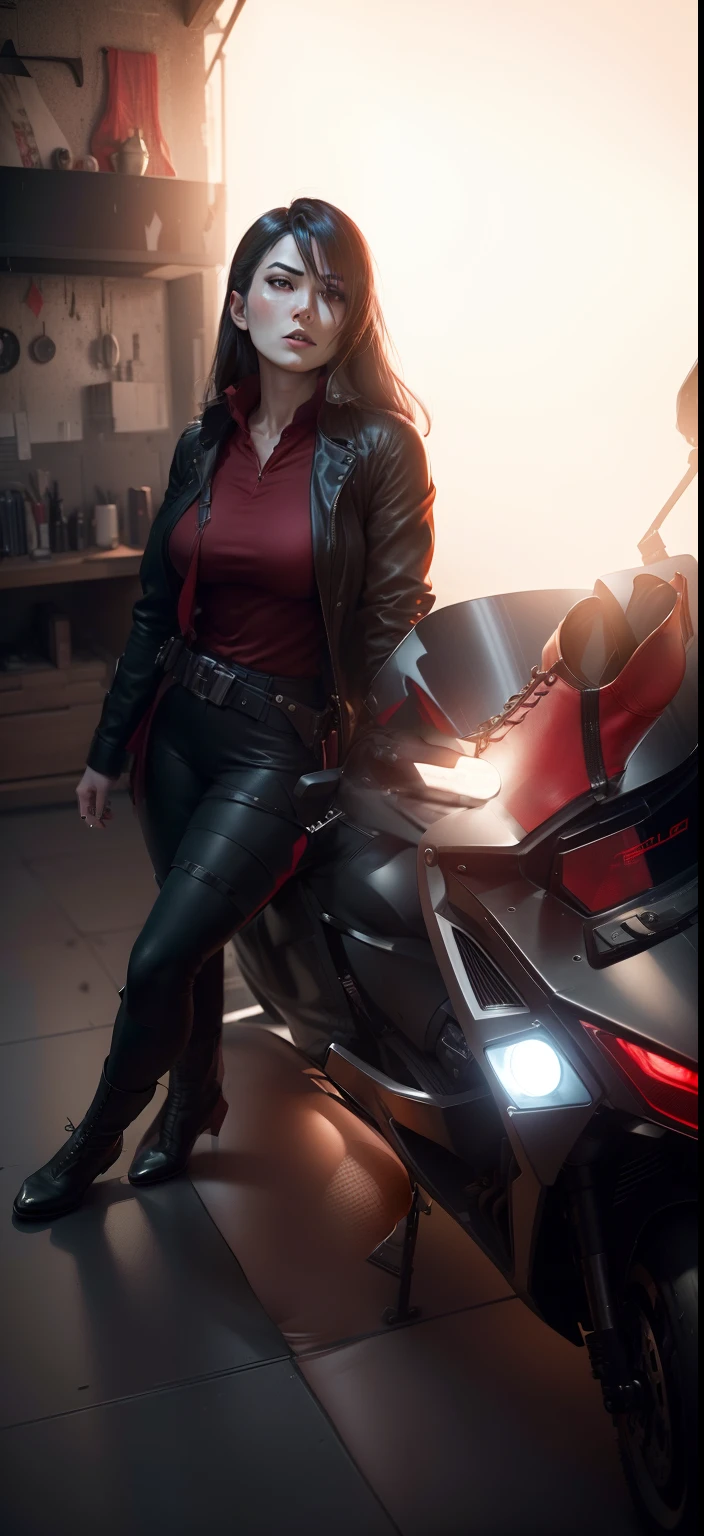 (Highest quality:1.3), cinematic shot, masterpiece, (sharp focus:1.5), (photorealistic:1.3), Ada Wong, 35 years old Woman, Ada Wong is a prominent character in the Resident Evil video game series. She is known for her mysterious and enigmatic persona. With her striking appearance, Ada often wears a red qipao dress, which is a traditional Chinese outfit. Her dark hair, intense eyes, and a penchant for high heels contribute to her alluring and iconic look.
Ada is characterized by her intelligence, resourcefulness, and combat skills. She's skilled in using firearms, melee weapons, and gadgets, making her a versatile fighter. Throughout the series, she's often seen as an independent and secretive individual, driven by her own motives. Her interactions with other characters are usually marked by a sense of ambiguity and hidden agendas.
Ada's involvement in the series typically revolves around espionage, uncovering conspiracies, and dealing with biohazard outbreaks. Her complex relationships with other characters, such as Leon S. Kennedy, contribute to the intrigue and drama within the game's narrative. Overall, Ada Wong's multifaceted personality, captivating appearance, and central role in the Resident Evil series make her a memorable and iconic game character, (highly detailed skin), (detailed face), detailed background, cinematic scene, intricate details, UHD,