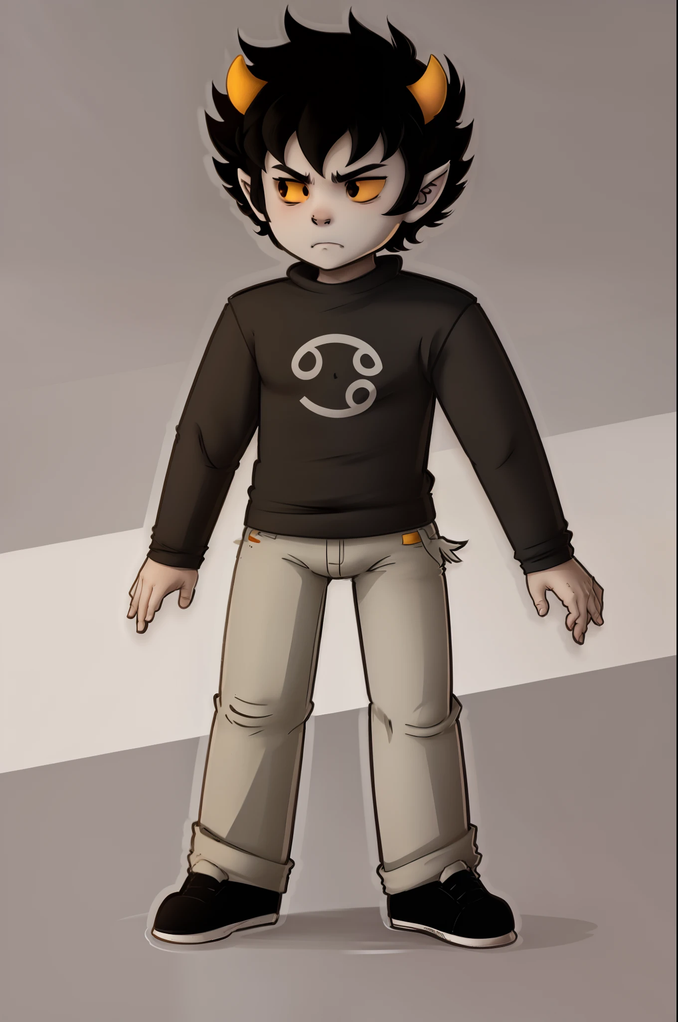 chibi,full body,standing,Karkat Vantas