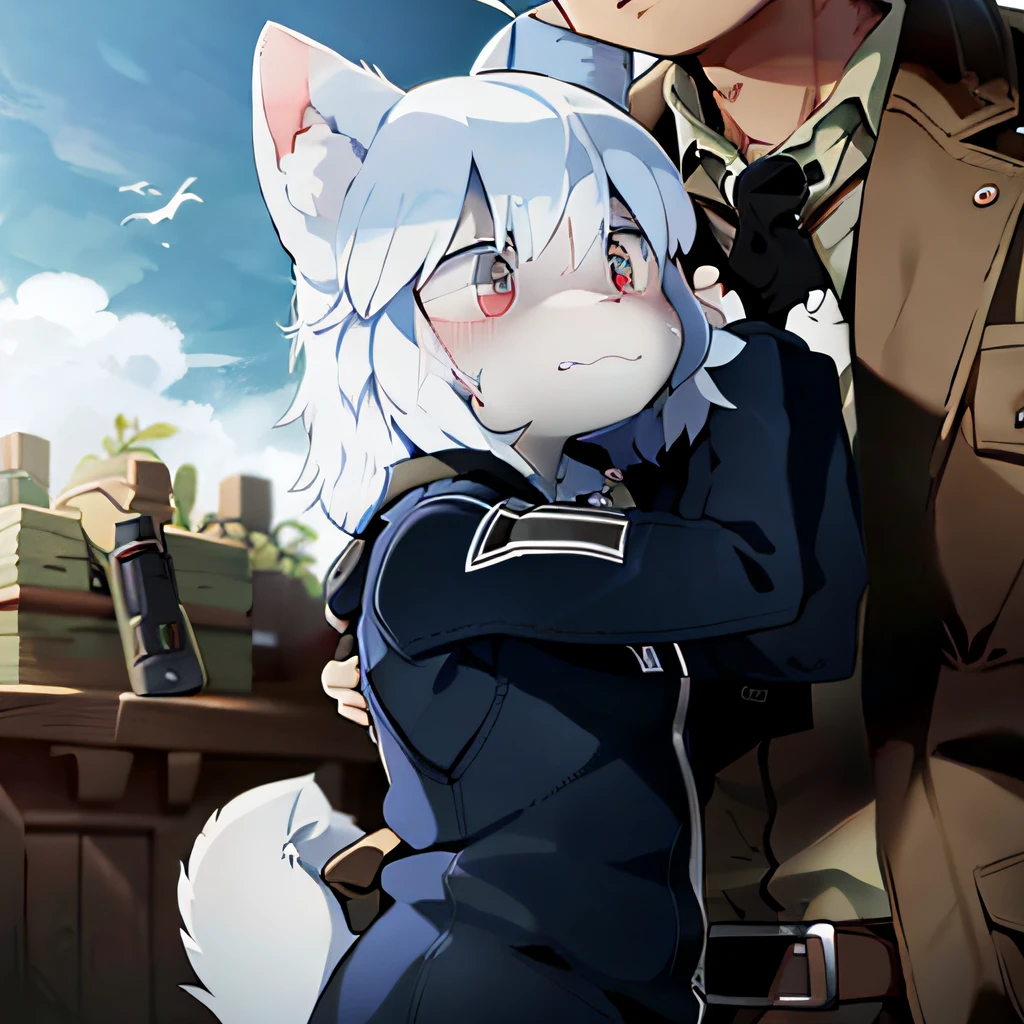 Military mansion，the phantom，Firearms，tac，Anthropomorphic wolves，male