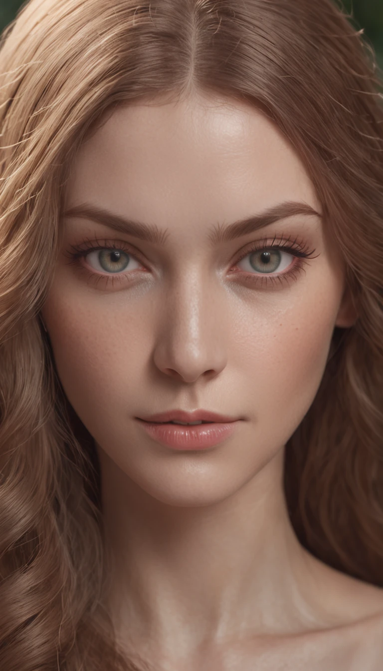 {{Photorealistic}}, Waist high portrait of a beautiful Scandinavian goddess,Her name is Ava, Perfect detailed face, detailed symmetric hazel eyes with circular iris, Realistic, stunning realistic photograph, a 3D render, rendering by octane, intricately details, Cinematic, trending on artstationh, isometry, Centered hipereallistic cover photo, Awesome full color, handpainted, Dark, grittiness, Mucha, Klimt, erte 12k, High definition, Cinematic, neoprene, behance contest winner, portrait featured on unsplash, Stylized digital art, smooth, hyper HD, 8K, Unreal Engine 5, super sharp focus, masterpiece of intricate artwork, Ominous, Epic, TanvirTamim, trending on artstationh, By Artgerm, h. r. Giger and Beksinski, Highly detailed, vibrant, {in the style of artgerm}