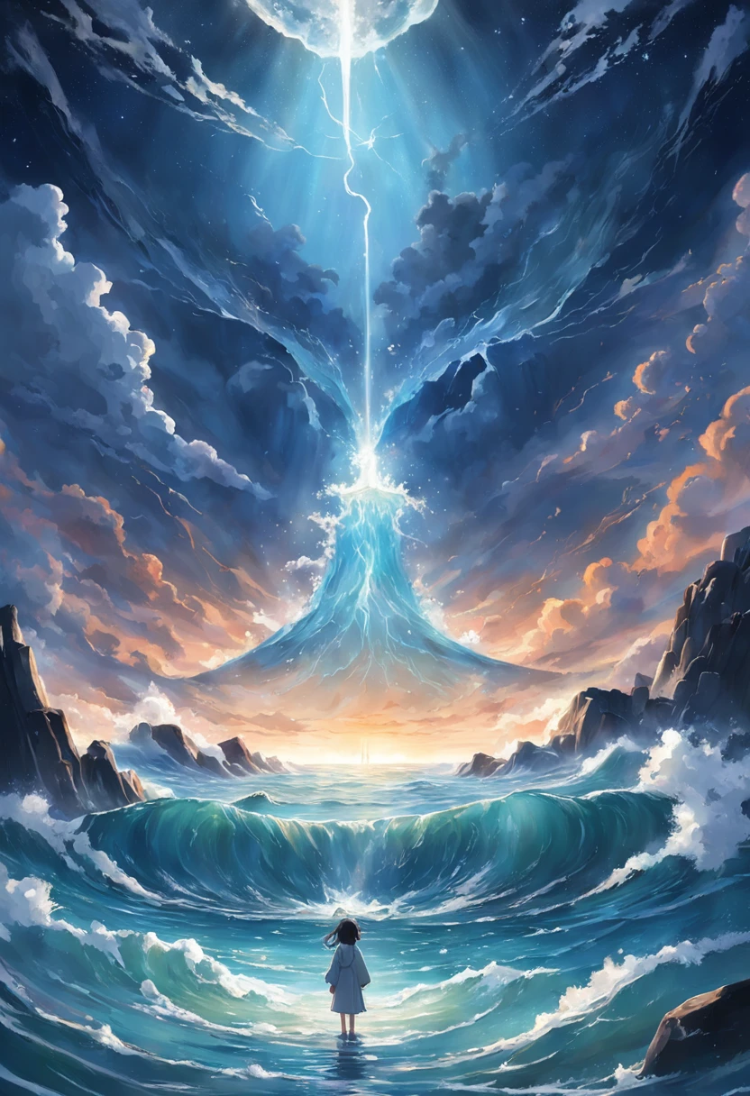Depois disse Deus: "Let there be among the waters a firmament that separates waters from waters".
7Then God made the firmament and separated the waters that were below the firmament from those that were above. E assim foi.
8To the firmament, God called heaven. The afternoon and morning passed; esse foi o segundo dia.