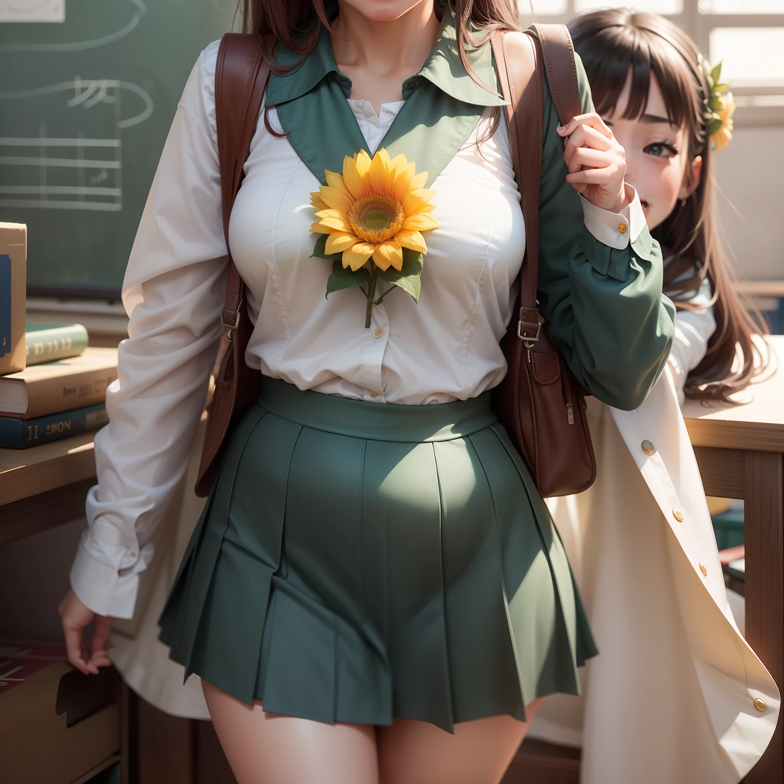 The school flower has a pure expression, lewd wearing, less sticking out her tongue