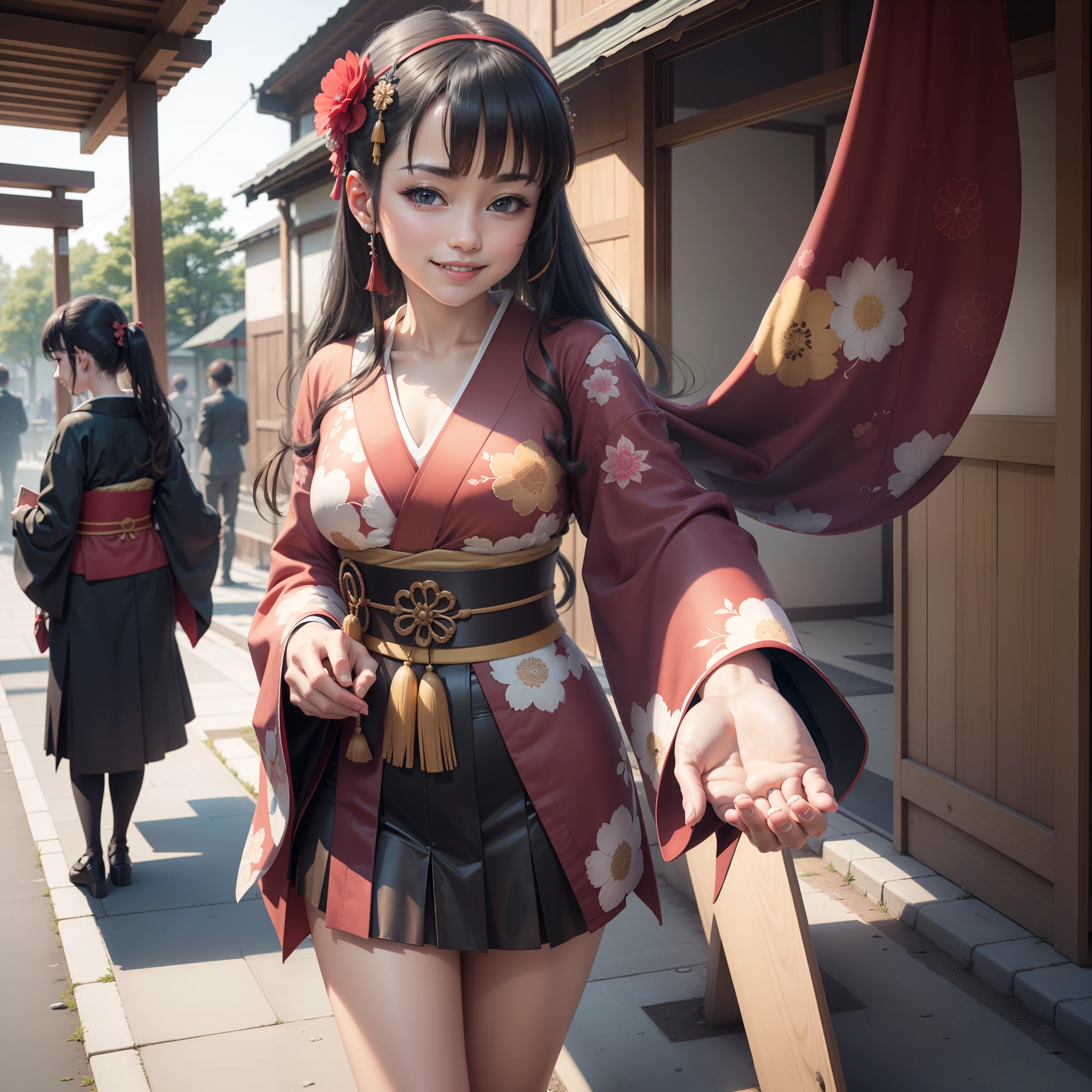 (best quality:1.2), masterpiece, Realistic, Ultra-high resolution, ((a beautiful Japanese idol woman:1.2)), (Gaunt:1.3), (((Very flat chest:1.4))), ((Baby Face)), (show me your armpit:1.2), (sweaty armpit:1.3), ((Armpits are wet and shiny with sweat)), She has skin that sweats easily Soaking wet, Sweaty, I can see my pores, (wearing samba costumes:1.2), (dancing parade:1.3), (energetic music:1.2), (confetti-filled streets, lively atmosphere:1.2), (decorative floats:1.1), (bustling market stalls:1.2), (delicious street food:1.1)