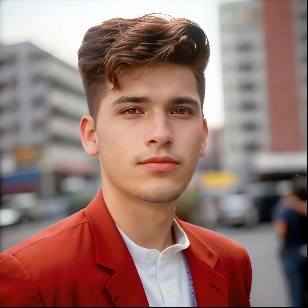 (close-up, Editorial photograph of a 20-year-old man from the 1990s), (rosto altamente detalhado:1.4) (sorriso:0.7) (fundo dentro escuro, humorado, estudo privado:1.3) POV, por lee jeffries, nikon d850, filme fotografia de banco ,4 kodak portra 400, camera f1.6 lente, cores ricas, hiper realista, textura realista, dramatic lighting, cinestill 800, 8k