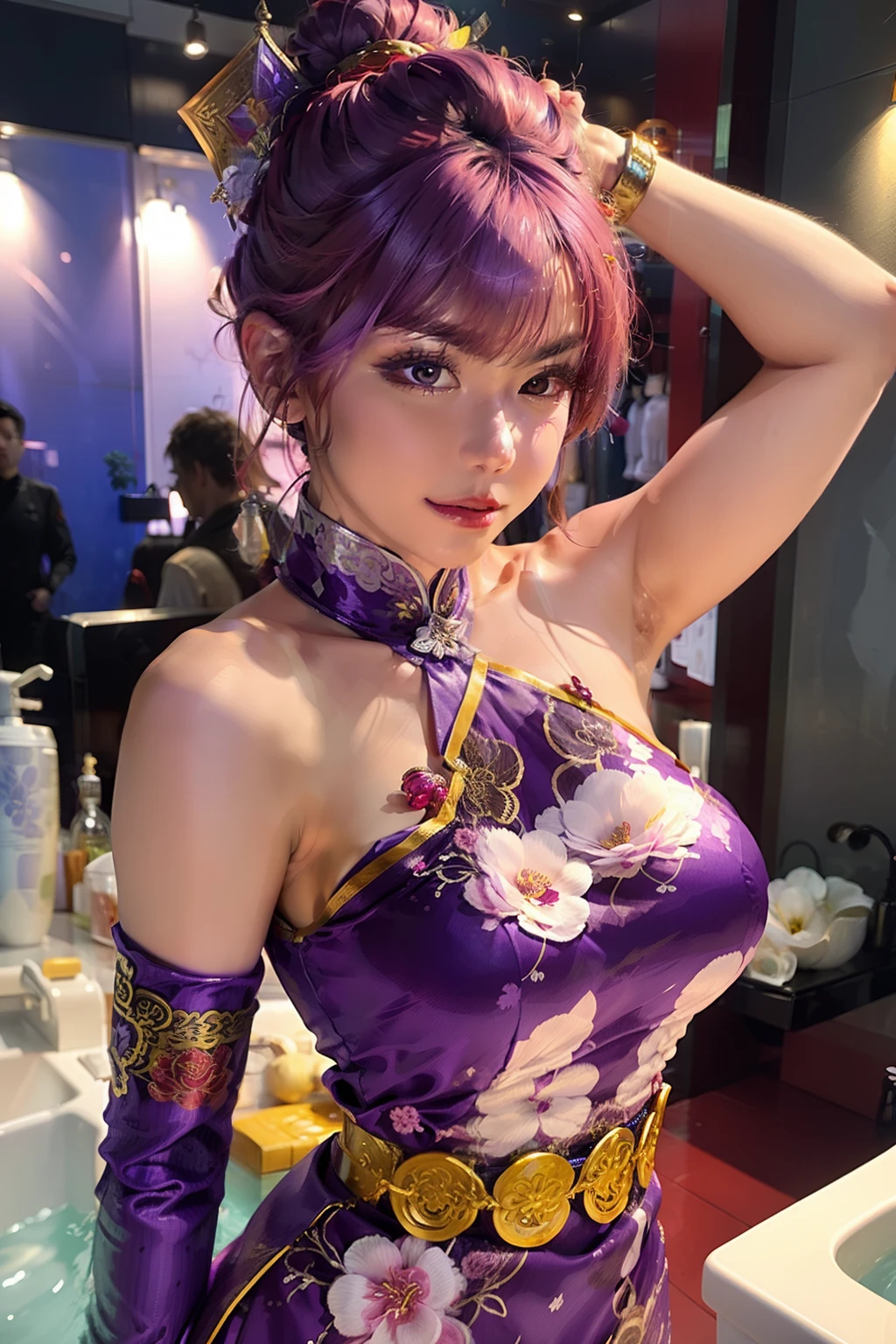 "AYANE" vestido amarelo com rendas brancas