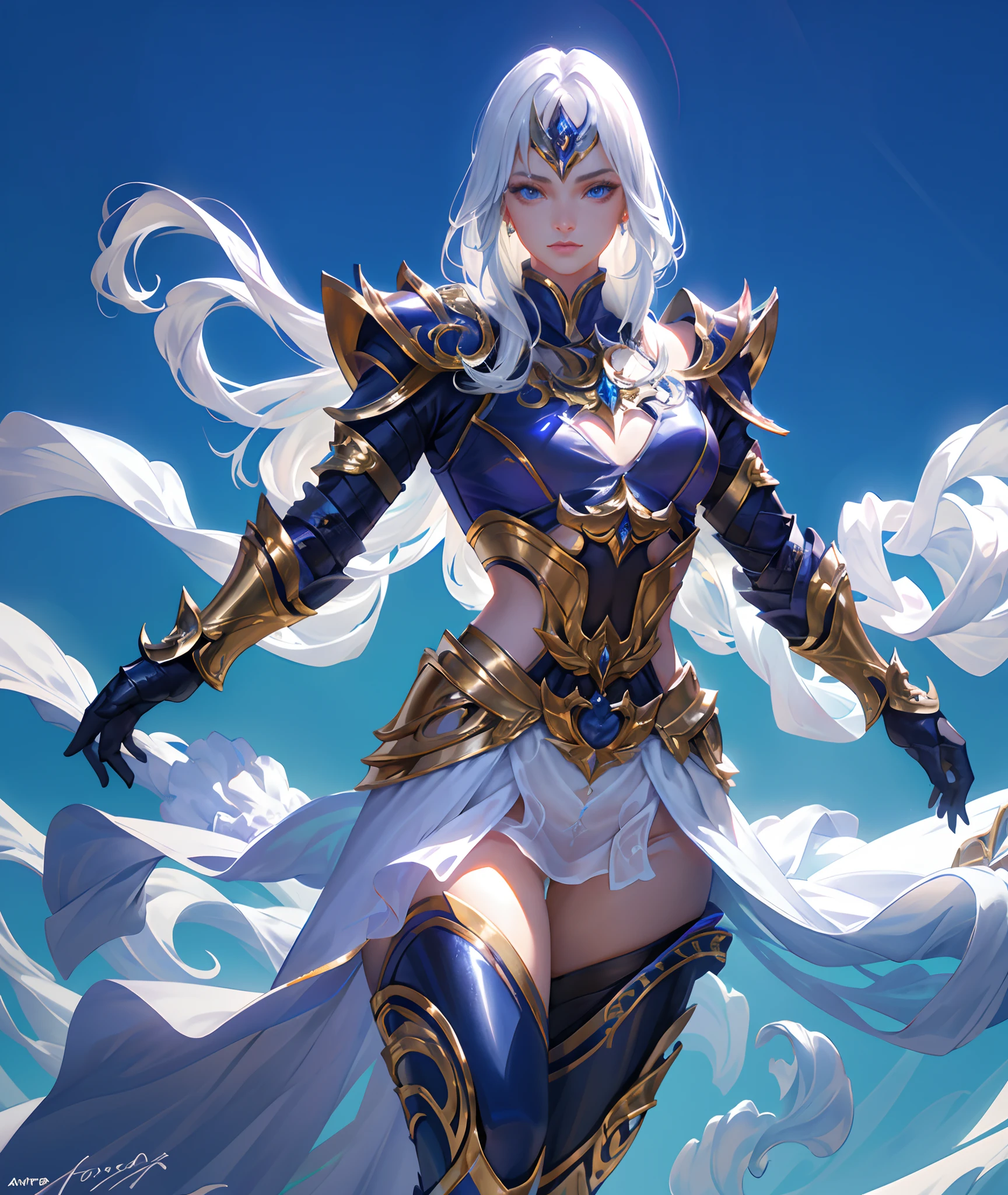 Ultra-high saturation，（tmasterpiece）， fully body photo，（best qualtiy）， （1girll）， starryskybackground，Wearing shiny gold armor， Sexy lingerie type armor，Expose your chest，Expose the waistline，Exposing thighs，cool-pose， Saint Seiya Armor， messy  hair，high detal, Anime style, Cinematic lighting, Sparkle, god light, Ray traching, filmgrain, hyper HD, textureskin, super detailing, Anatomical correct, A high resolution，Ultra-high saturation，hight contrast，High-gloss armor，Smooth skin，Serious expressions,Dark room,