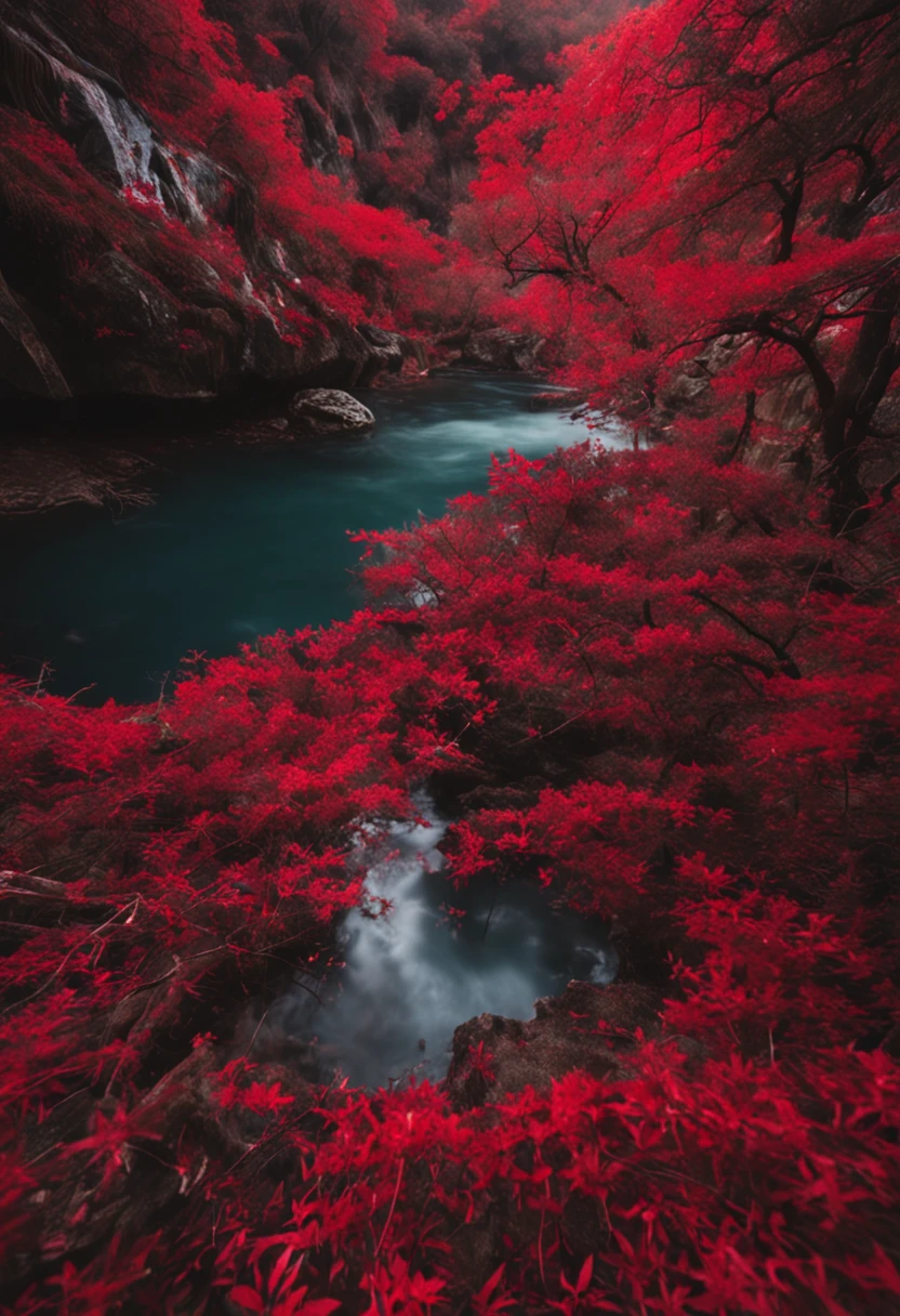 mar vermelho se abrindo ao meio