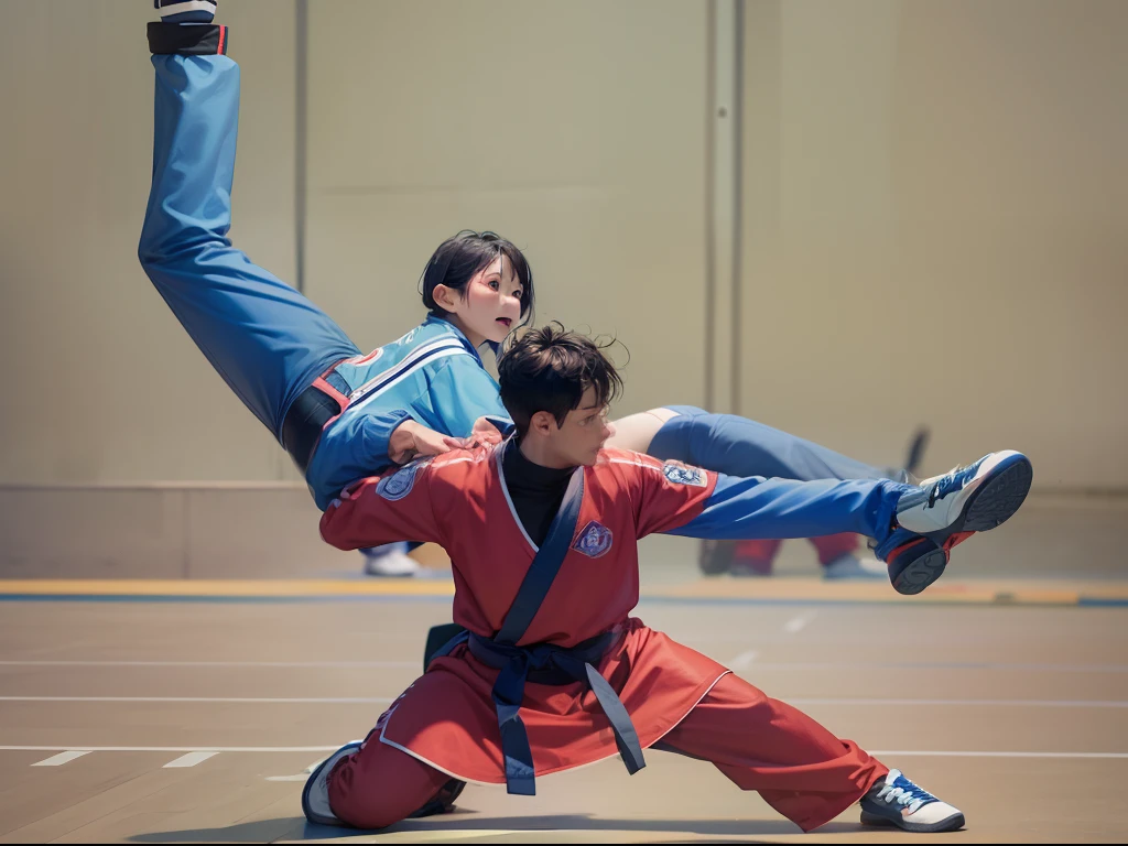 Nori taka low kicking
Caption: Syldavian low kick