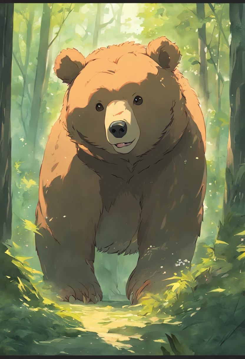 urso na floresta, pintura SNES