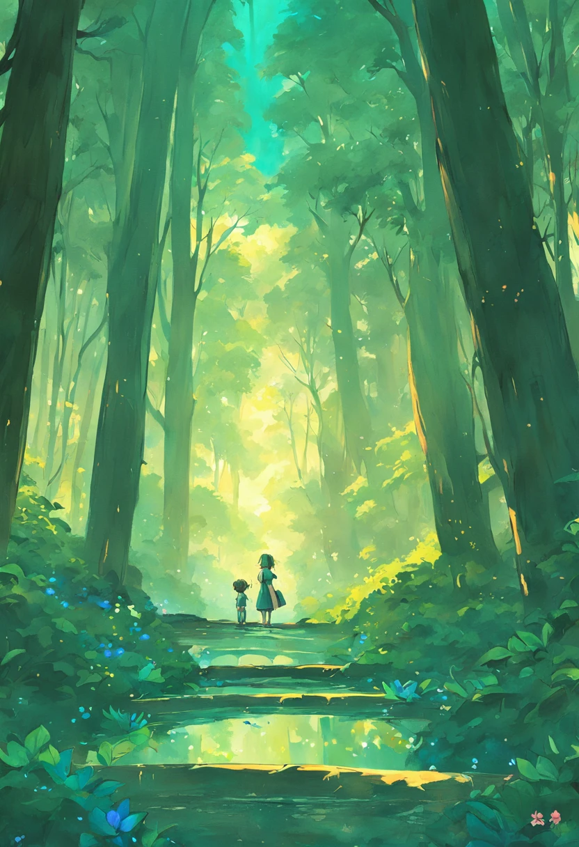 coelho na floresta, pintura SNES