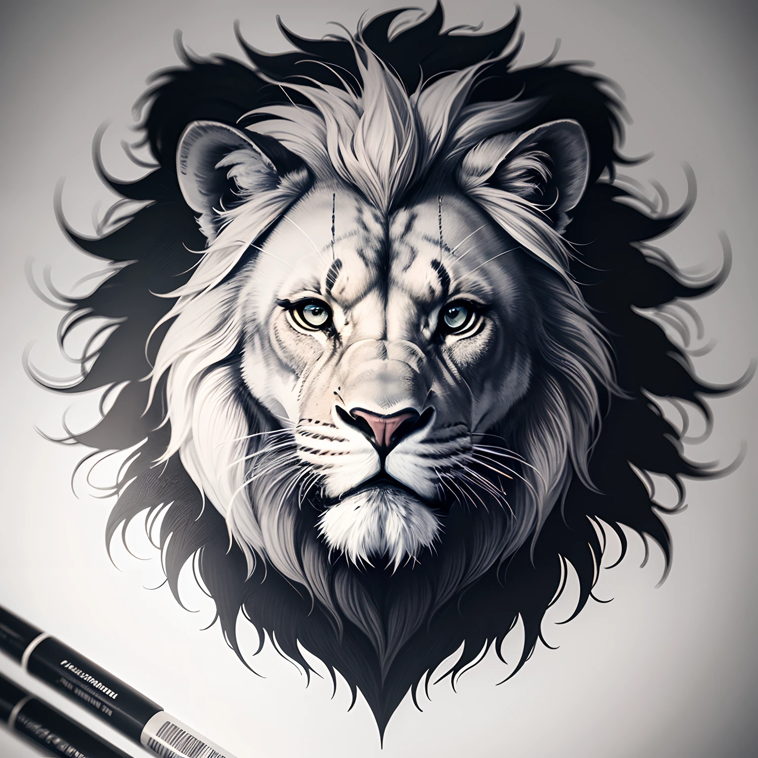 lion tattoo design, arte para camiseta, crown of thorns on the lion