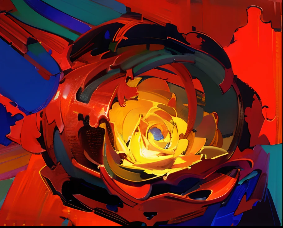 Ultra-realistic bright red flowers
