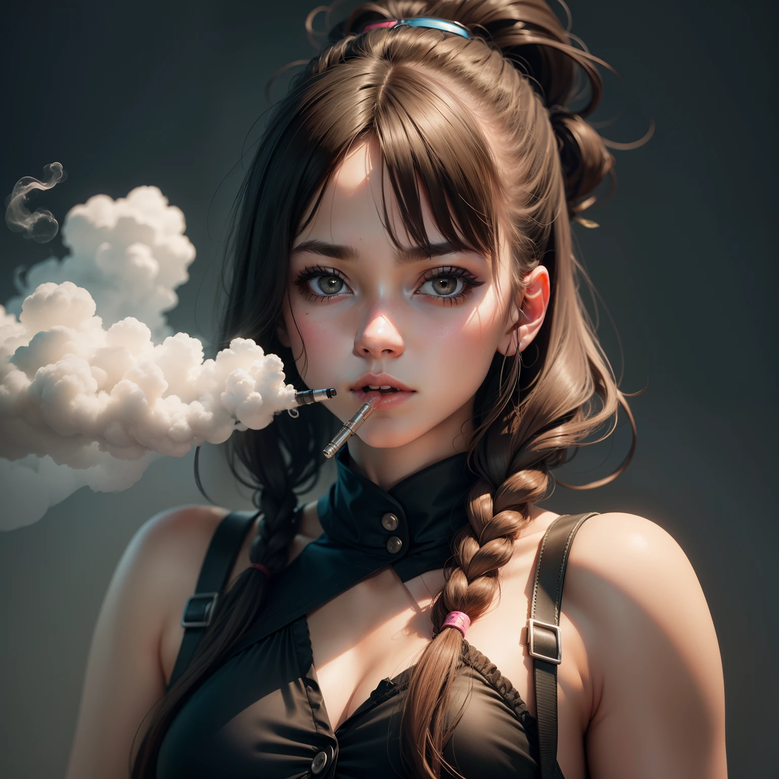 Girl with vape