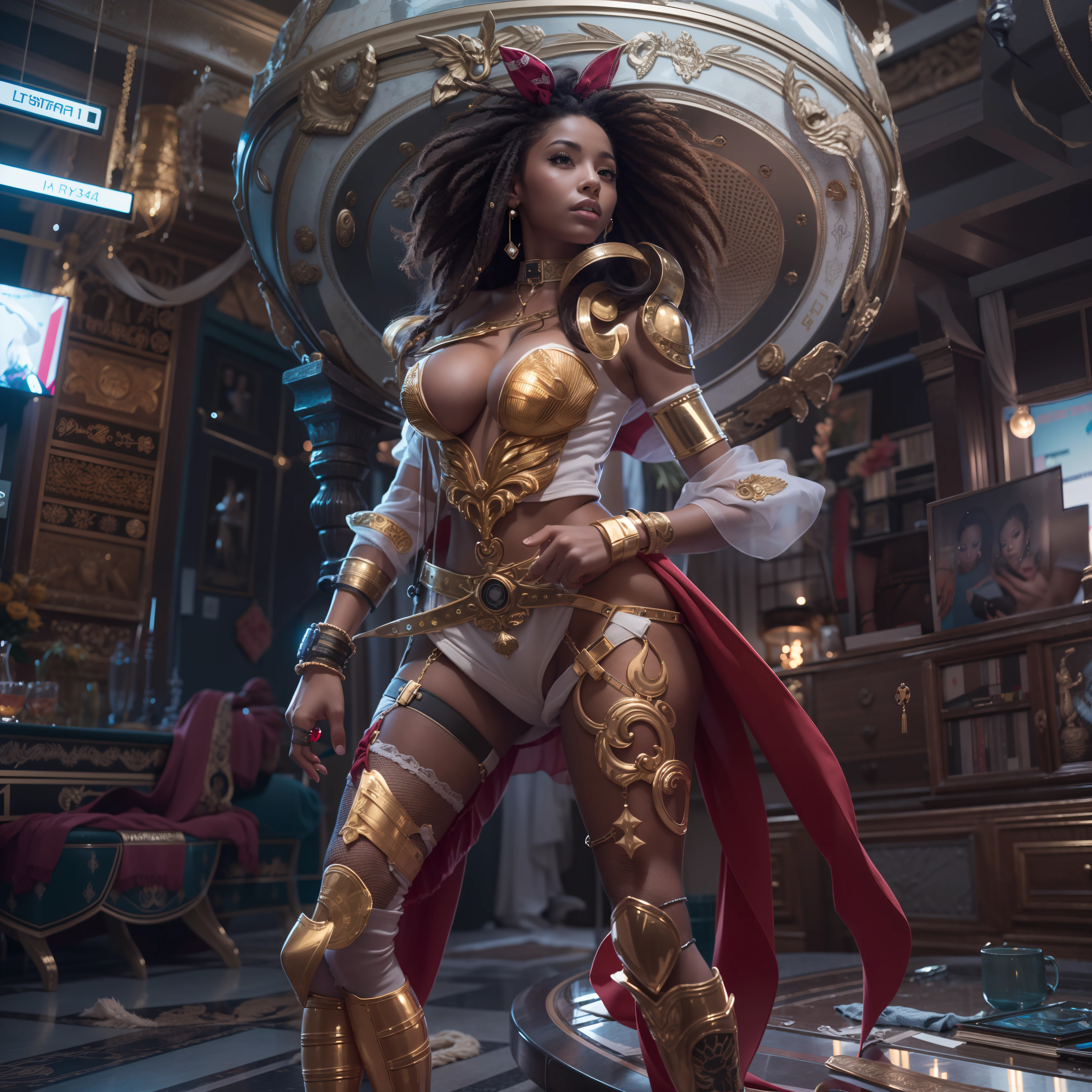 Masterpiece Galaxy female sexual lovely fullbody The_Manned_Maneuvering_Unit (MMU) outfits astronaut girl, propulsion jet-pack missile shot outdoor UNITED STATES Flag Goddess Conceptual contre-jours onyx Star Sun space Station Port War Will-o'-the-wisp Deep Ship, Pilots "Heavy metal" Devastating cyberpunk mature "Luis Royo" dazzling Admiral Marshall richly decorated star Cosplay Royale native Africa "Celia Rose" women "Celia Rose Gooding" cow-girl "Nyota Uhura" sundrop ultra_Sharpness intricate ultra pro-photorealists optimal ultra high_quality perfection Accuracy reflexes ultra highRes detailed max volumetric graduate netteté improved Octane_render number_rendues UHD XT3 64K 32K 16K 8K DSLR HDR unrealengine5 saturate shadow analogique 3dcg symmetrical sexy body athletic skin tanned saharian african hairstyle dreads kilimandjaro epic face cheekbones effects embarrassed redderer eyeliner indigo beautiful eyes sapphires dark pupils black brown retina lazulis iris turquoises mouth open teeth obvious smiles fringes ecstatic floating jacket quirky fixed eccentric cape levitating shoulders-off shirt lace clavicles white papillotes embroidered breasts points satin corsait sundrop thick felther felt skirt matching spinels loose swinging navel waist revealing belts-Chastity heart diamond padlock Gold decorated silver agate pubis reveal scarlet pubis-hairy silks garters snaps thighs legs boots stainless steel gothic thick onyx, magic ruby invokes Bees incandescent CGSCOSITY flowering invoke Bees monster equirectangular background 360 Crystalline hearth Queen_Bee Micro Recorder flash (EOS R6 135mm 1/1250s f/2.8 ISO400) Phaser shoot Mechanic Canon-ion opale, mannequins dramatic glass straight armor heavy chrome flat sensor Luminescence rune lava bands antenna engravings Tourmaline glyph plasma fathoms brass chef-d' Michelangelo armoirie earth navy tattoo "Bruce Weber" sex girls naked nsfw varied multi etc.