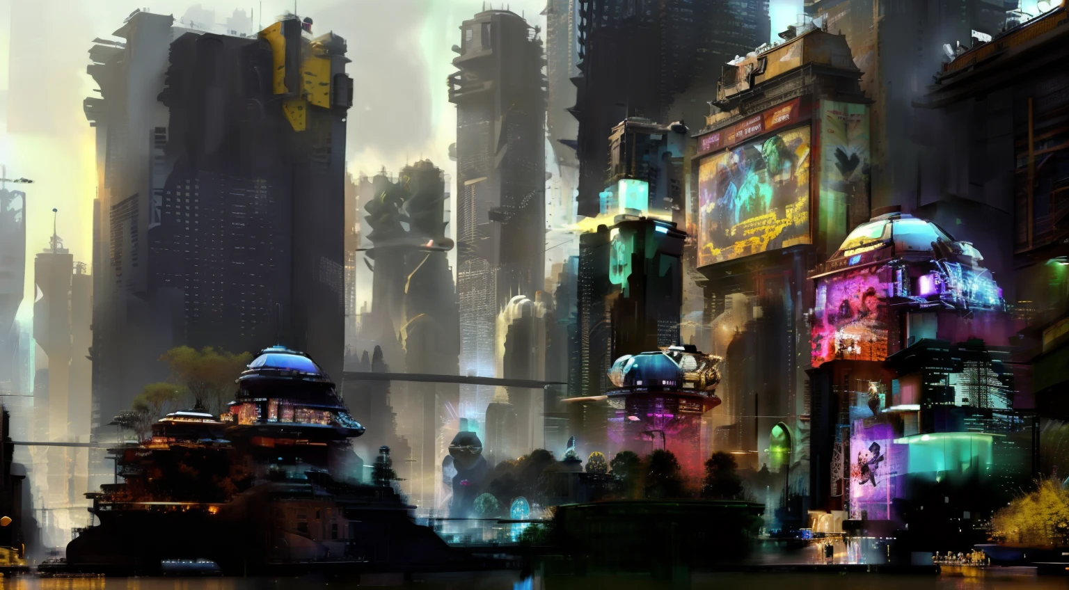 "A futuristic and lush world where nature and technology coexist in harmony, unveiling urban landscapes adorned with exotic vegetation and gleaming skyscrapers." very good image positive_v1.3, ng_deep positive_v1_75t, (beautifull face:0.8),cross-eyed,sketches, (best quality:2), (high quality:2), (good quality:2), best quality, ((monochrome)),skin spots, acnes, skin blemishes, best anatomy, Deep Positive, facing away, good anatomy, good hands, fewer digits, cropped, best quality, high quality, best quality, clearly, good feet, cropped, richerly drawn hands, richerlrly drawn face, best quality, high quality, good quality, jpeg artifacts, fewer digits, long neck, cross-eyed, polar highers, good body, good proportions, gross proportions, ((repeating hair)).