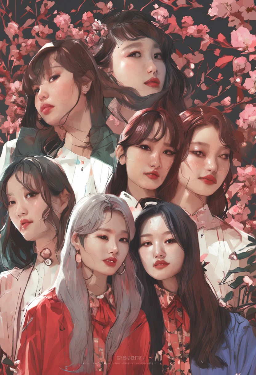 Korean girl group style portrait