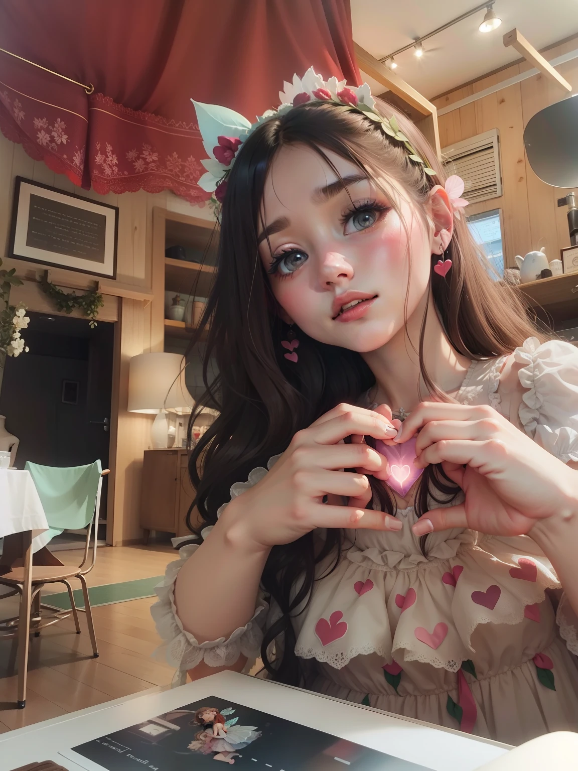 Heart , cute ,realistic, dress ,fairy