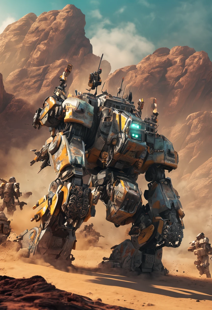 The old Taoist priest drove the mech and rushed into the army
