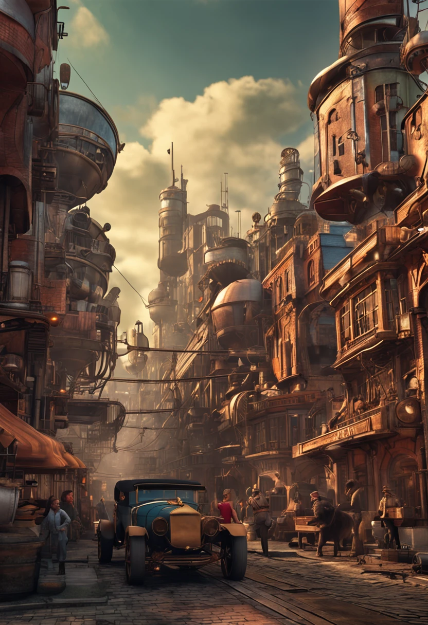Steampunk city-state