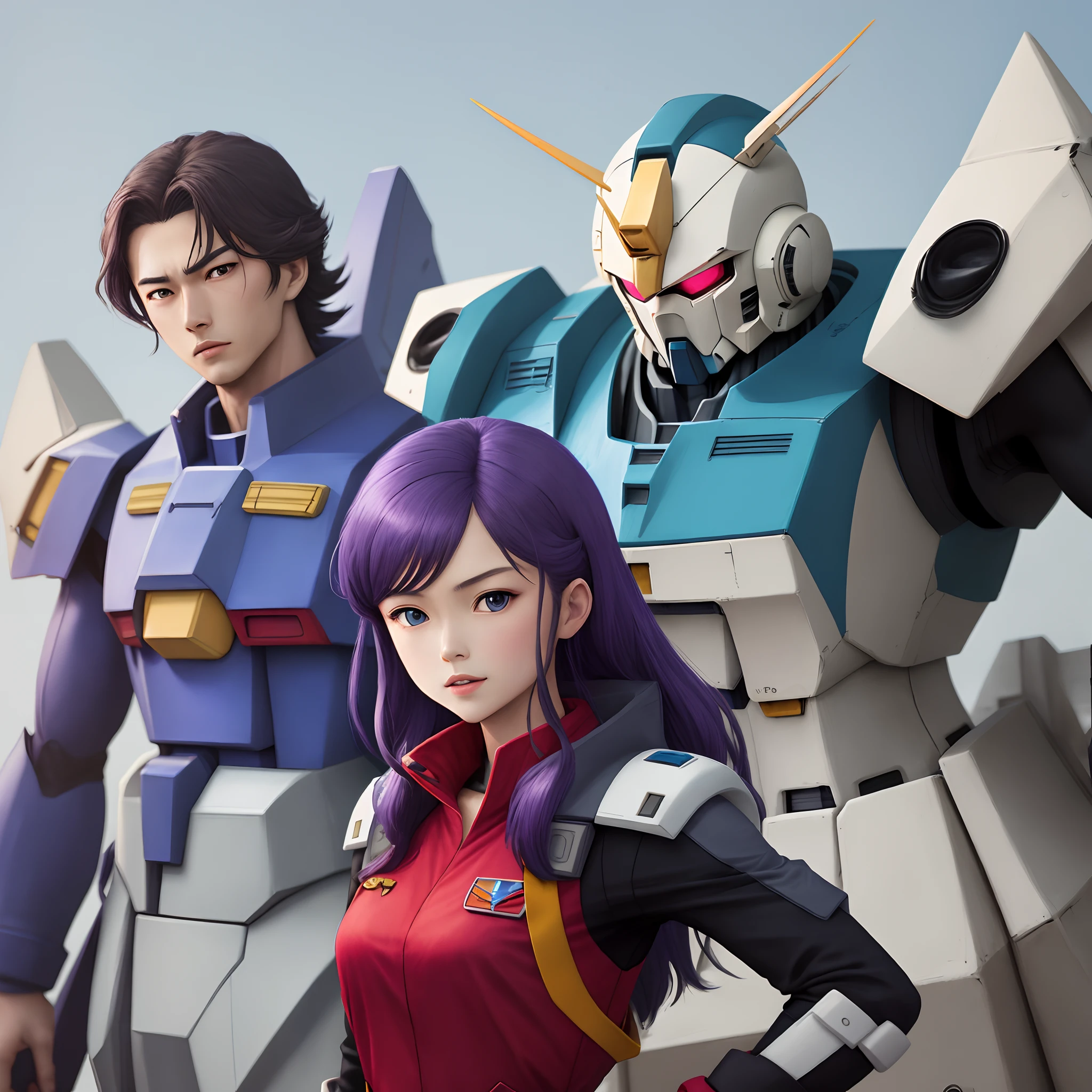 Violet and Shaozo open Gundam