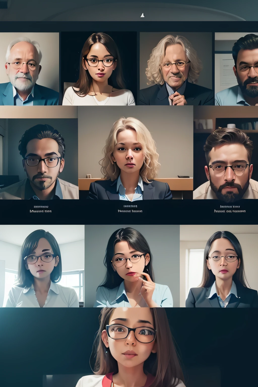 Exiba imagens de professores e alunos interagindo virtualmente, whether by video calls or discussion forums. This highlights the connection between educators and learners, mesmo que estejam separados geograficamente.