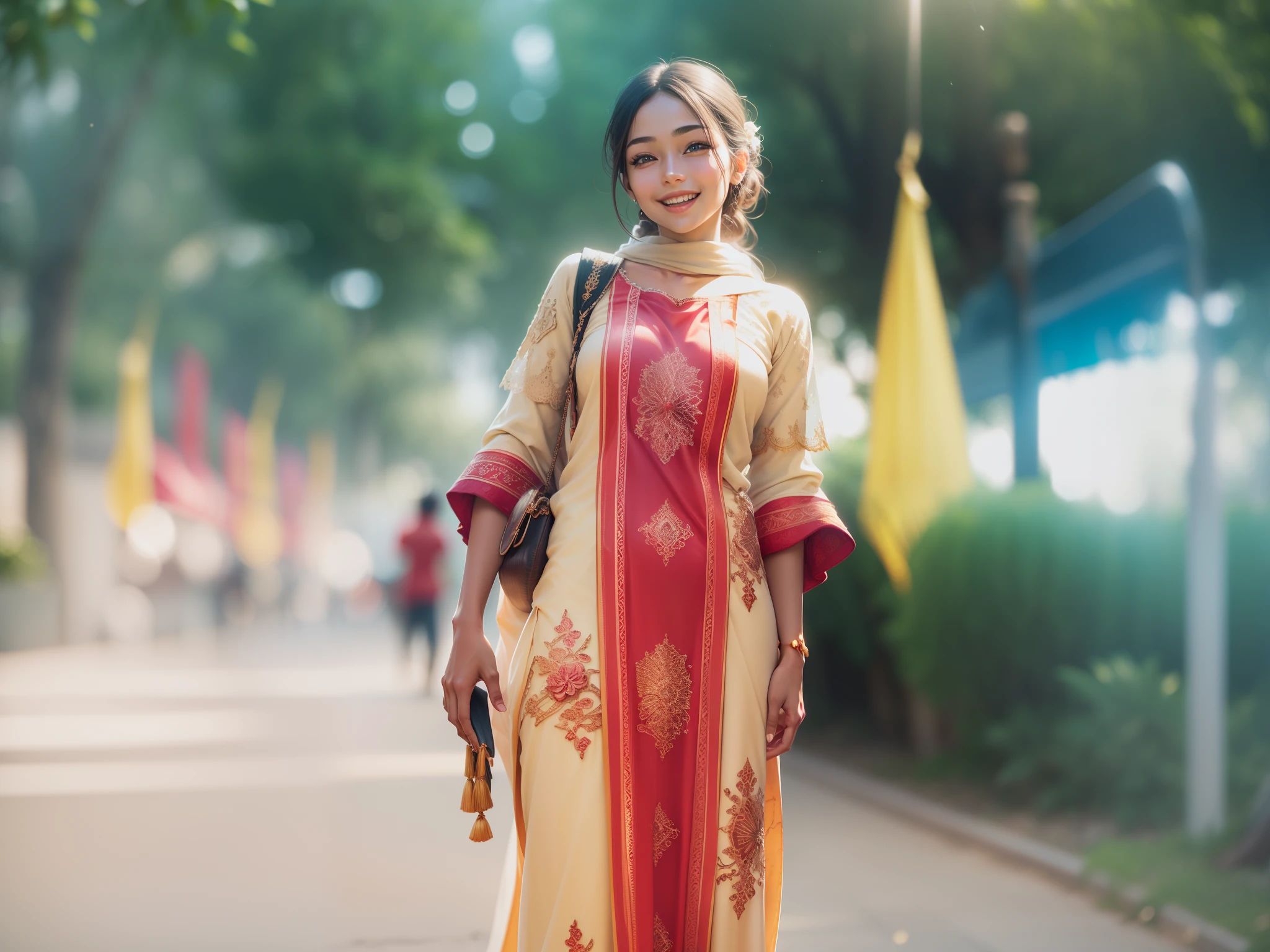 Close-up of faces,slim body, happy laugh,Delicate face,Smooth skin,Elaborate Eyes, ( bokeh, Out of Focus, Soft Lighting, movie lighting, God Ray, UHD