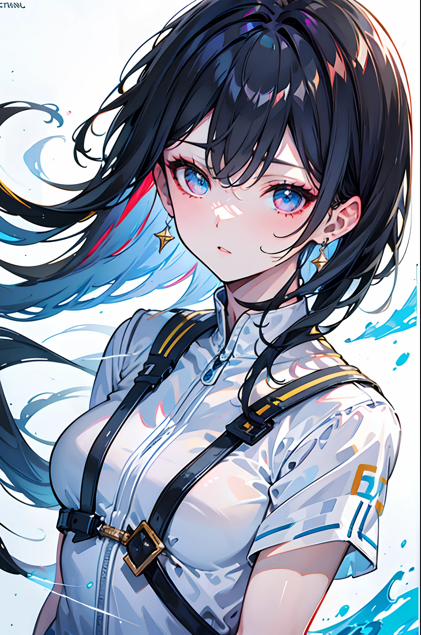 1boys,Black hair,校服,white shirt, Wearing earrings,Black coat,hooligan,This character has muscles,tall,extremely handsome,I have a tattoo on my arm,1girll,Long gray hair,Girls are short,The girl is petite, ((Details:1.4)), (HighDynamicRange)、Ray traching、NVIDIA RTX、Hyper-Resolution、Unreal 5、Sub-surface scattering、PBR Texturing、Postprocess、Anisotropy Filtering、depth of fields、Maximum clarity and sharpness、multi-layer texture、Albedo and specular maps、Surface Shading、Accurate simulation of light-material interactions、octan render、Two-tone lighting、Low ISO、 White Balance, thirds rule, Large aperture, 8K Raw, Efficient Subpixel, sub-pixel convolution, (Luminescent particles:1.4), {{masterpiece, Top image quality, Ultra High Definition CG, Unity 8k Wallpapers, 3D, cinematlic lighting, lensflare}},{{masterpiece、top-quality、extremely details CG、Cinematographic lighting、lensflare}}、