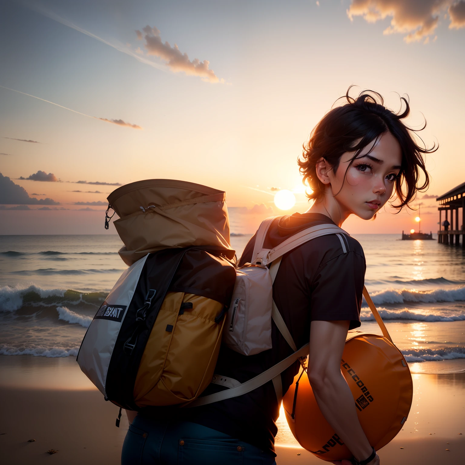 Make a sunset baground